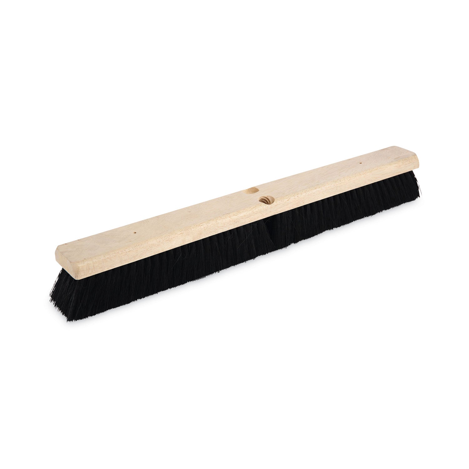 Floor Brush Head, 2.5" Black Tampico Fiber Bristles, 24" Brush -
