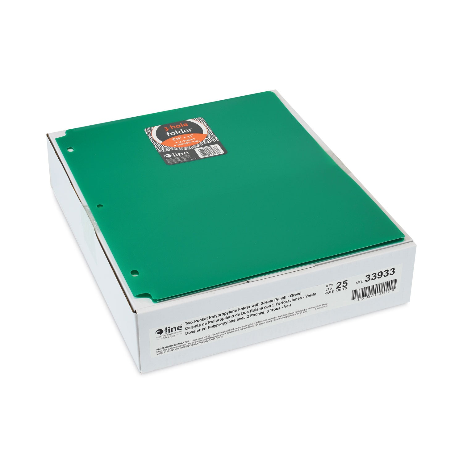 two-pocket-heavyweight-poly-portfolio-folder-3-hole-punch-11-x-85-green-25-box_cli33933bx - 2
