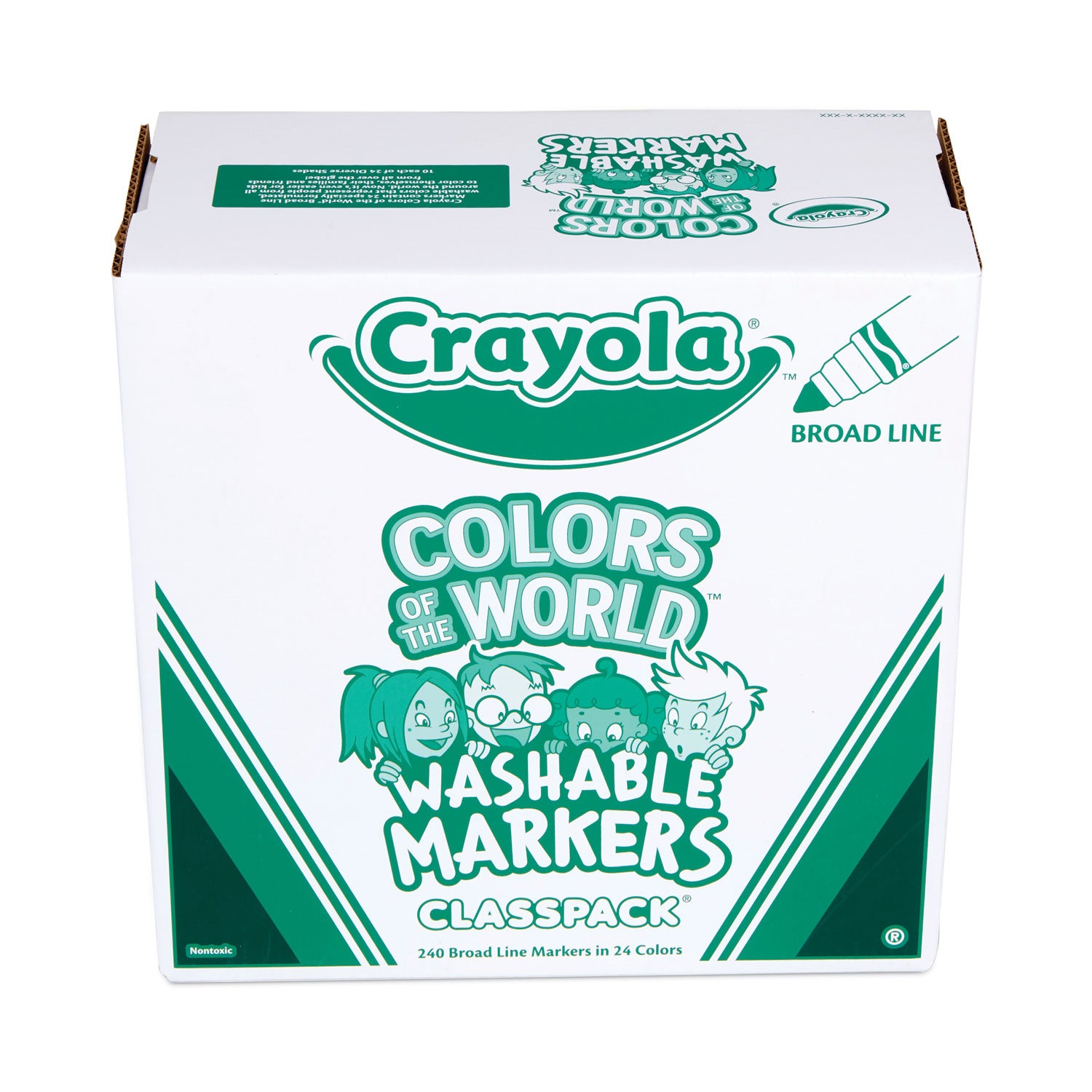 ultra-clean-washable-marker-classpack-broad-bullet-tip-8-assorted-colors-192-pack_cyo588208 - 1