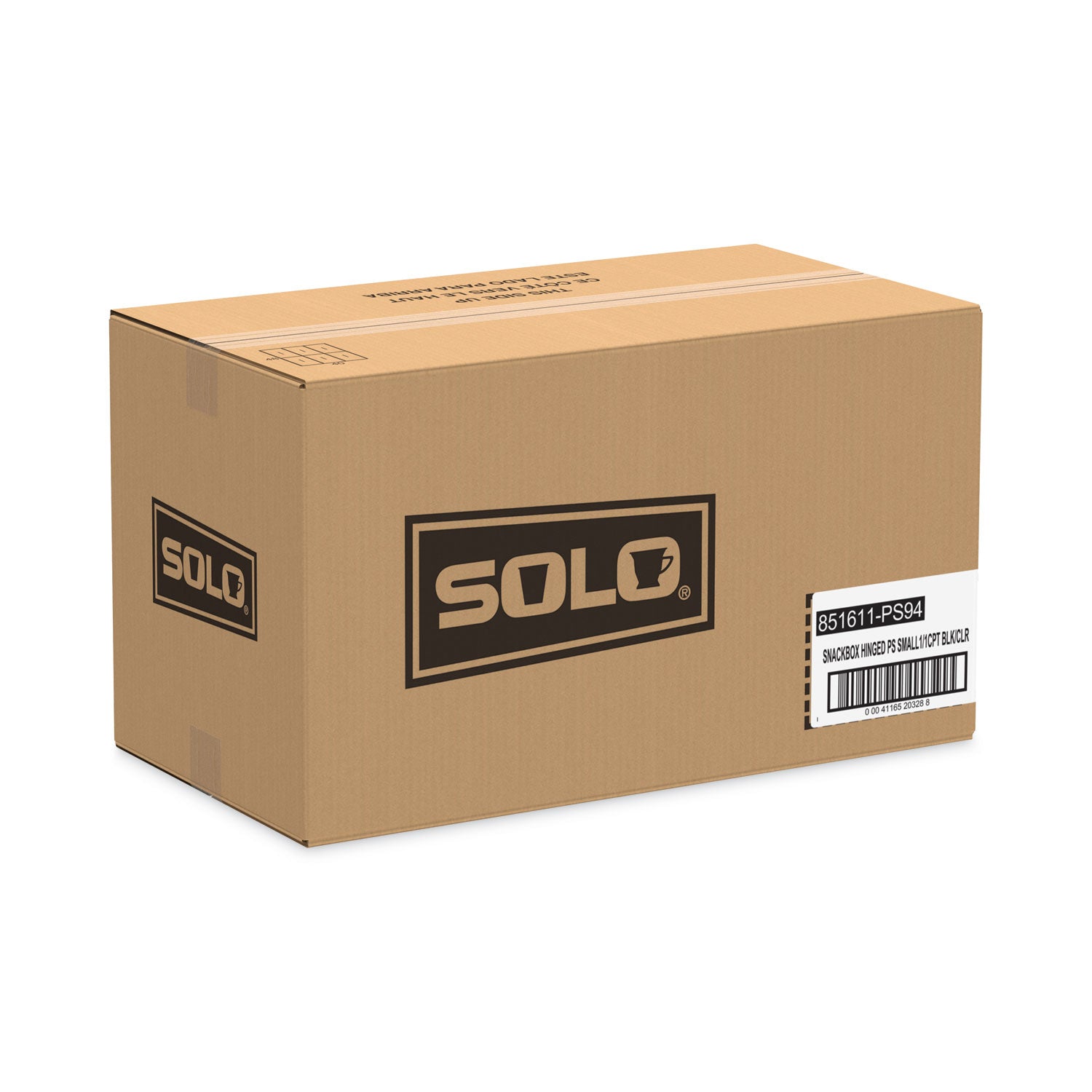 creative-carryouts-hinged-plastic-hot-deli-boxes-medium-snack-box-18-oz-622-x-59-x-21-black-clear-200-carton_scc851611ps94 - 2