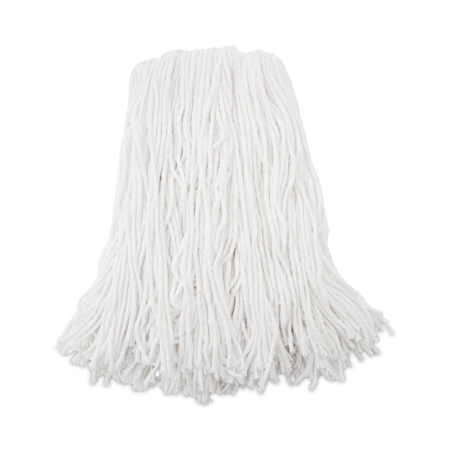 Premium Cut-End Wet Mop Heads, Rayon, 16oz, White, 12/Carton -