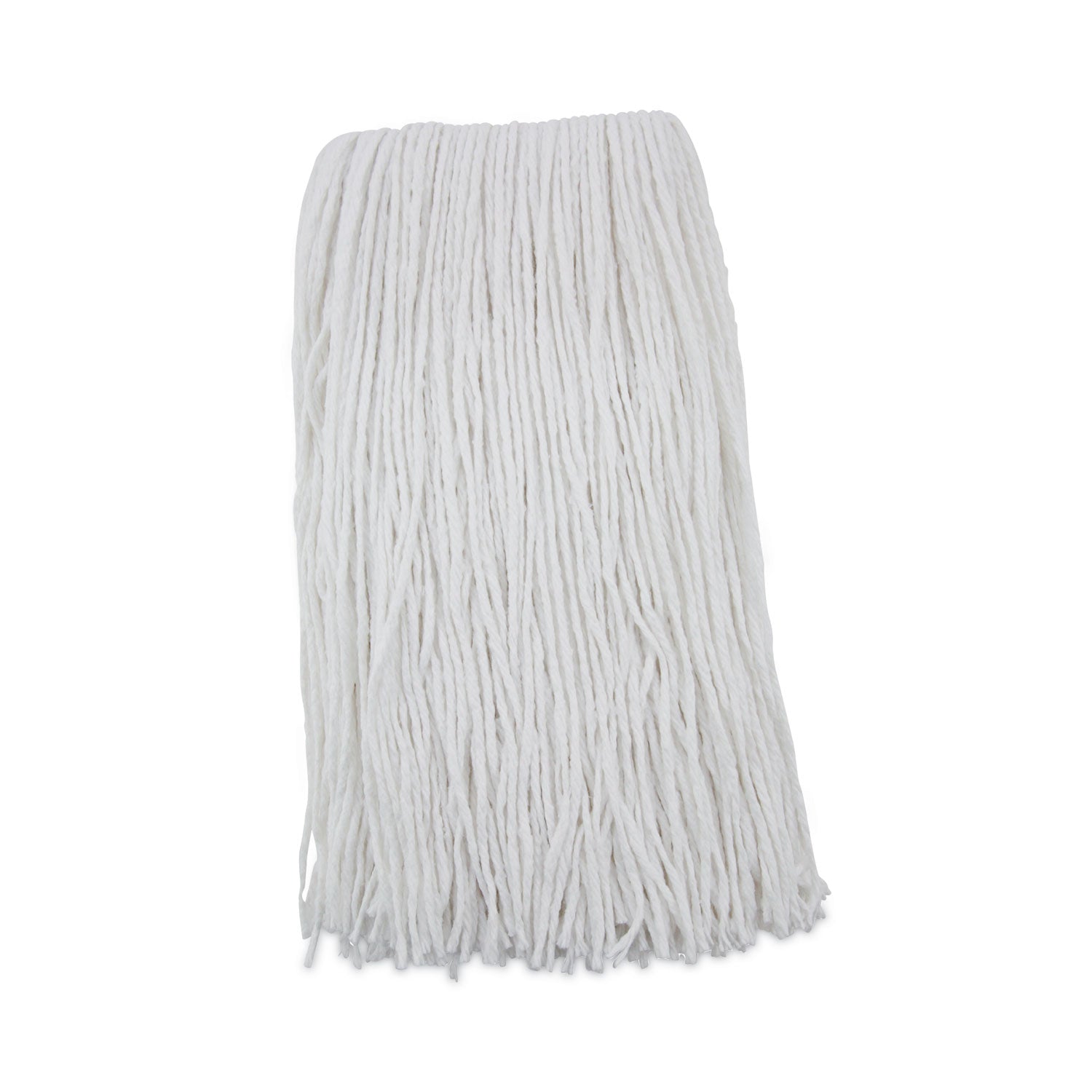 Premium Cut-End Wet Mop Heads, Rayon, 20oz, White, 12/Carton -