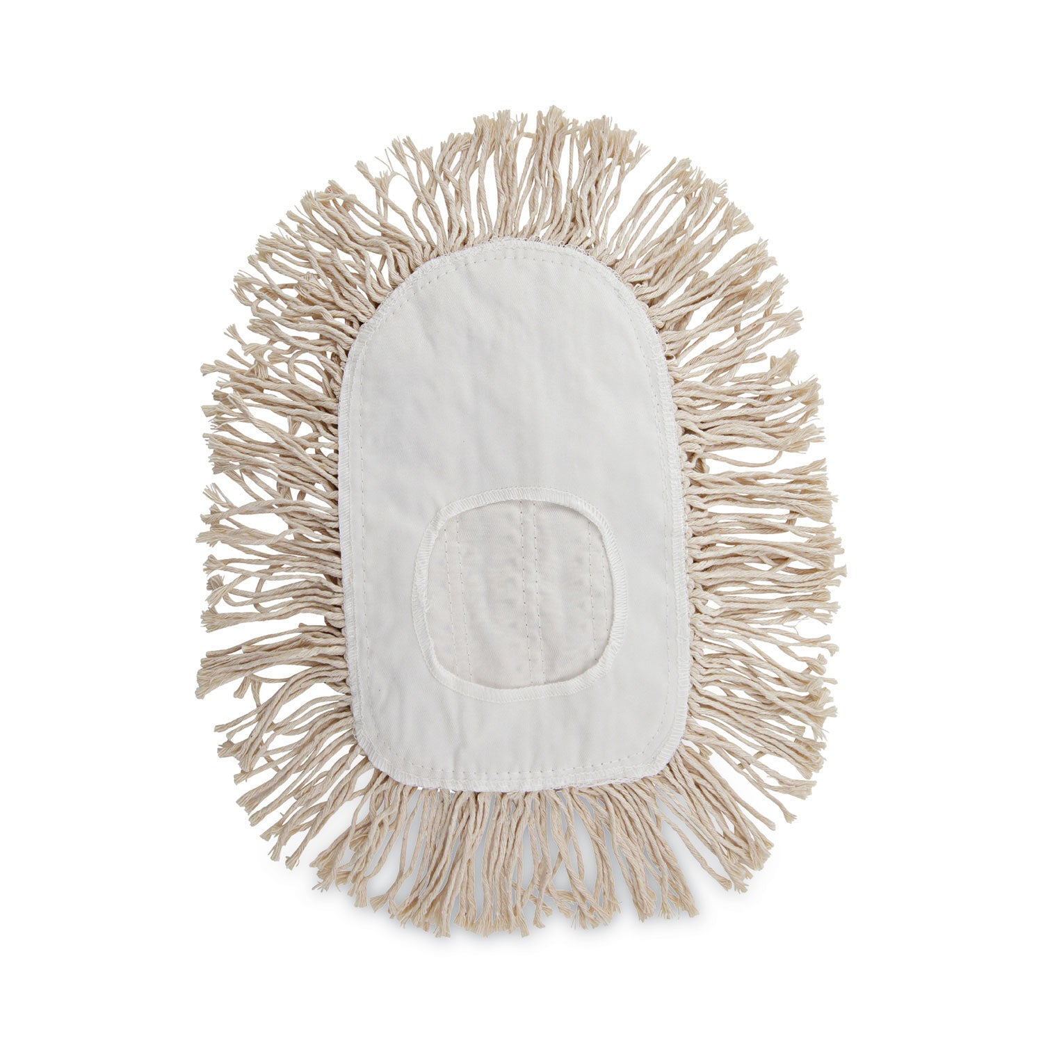 Wedge Dust Mop Head, Cotton, 17.5 x 13.5, White -