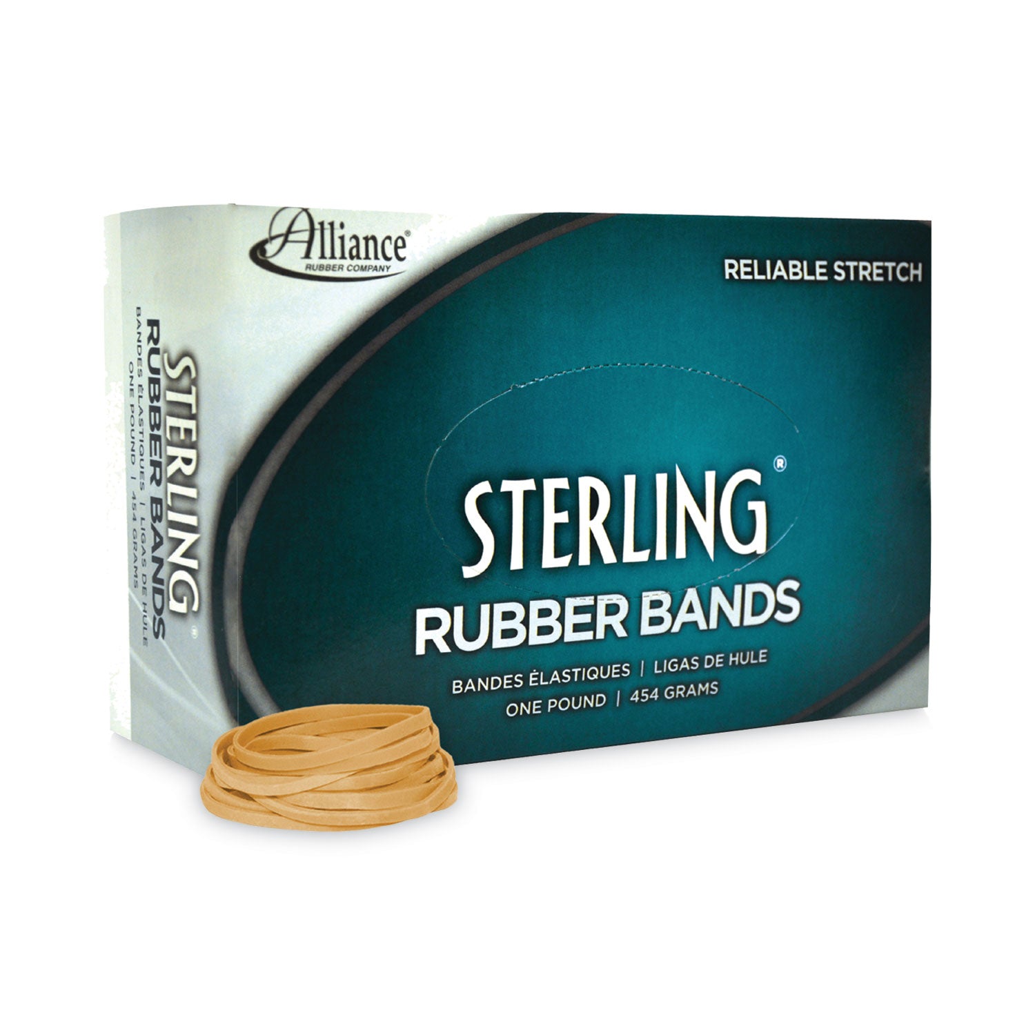 Sterling Rubber Bands, Size 31, 0.03" Gauge, Crepe, 1 lb Box, 1,200/Box -