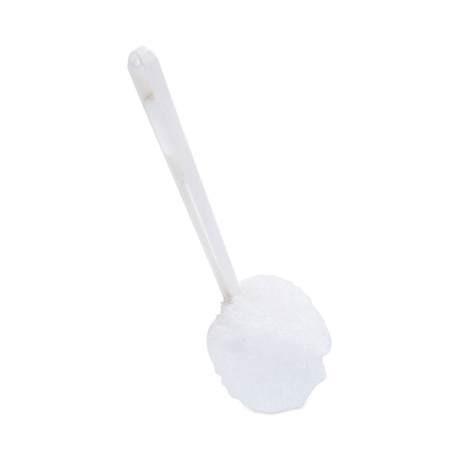 Toilet Bowl Mop, 12" Handle, White -