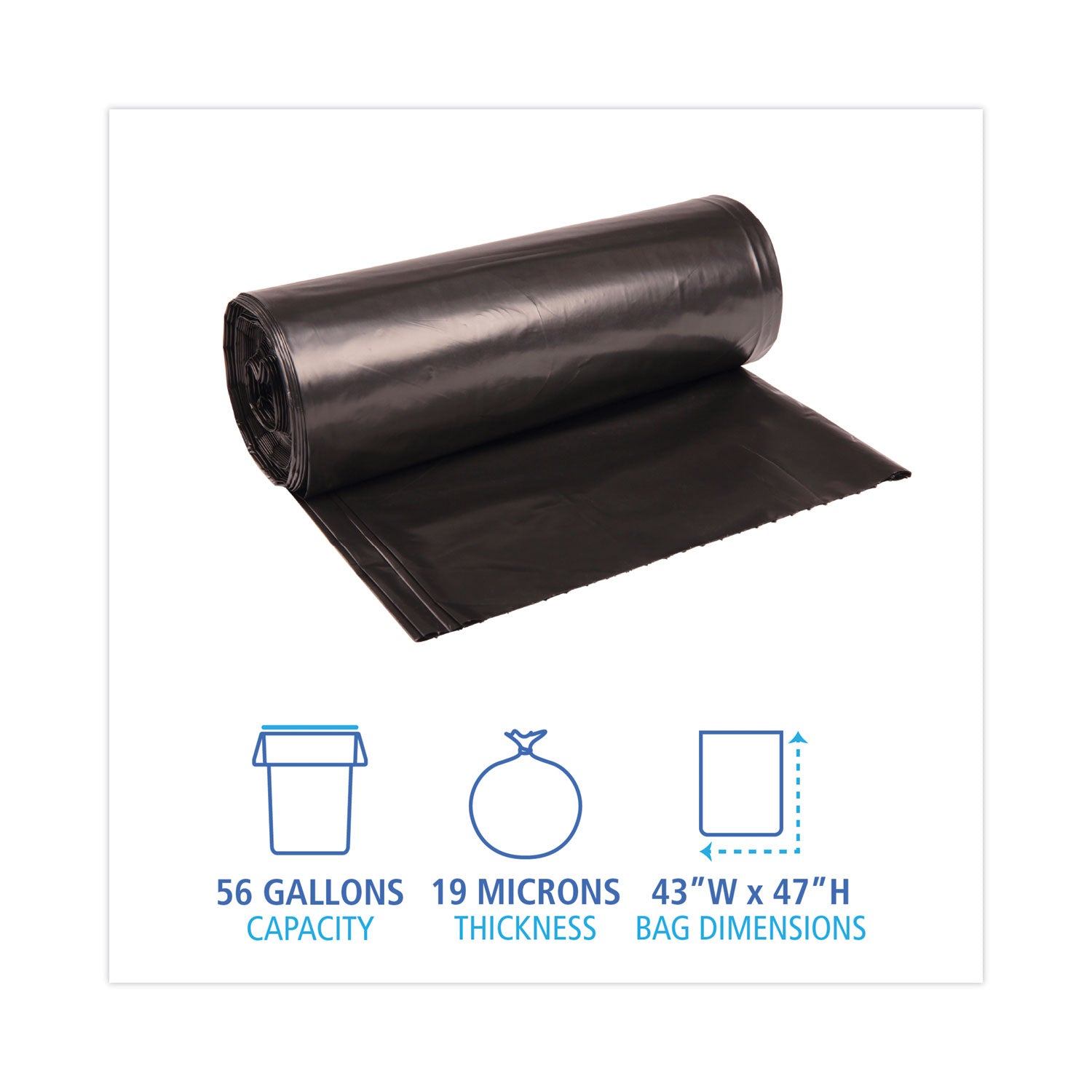 high-density-can-liners-56-gal-19-mic-43-x-47-black-25-bags-roll-6-rolls-carton_bwk434722blk - 2