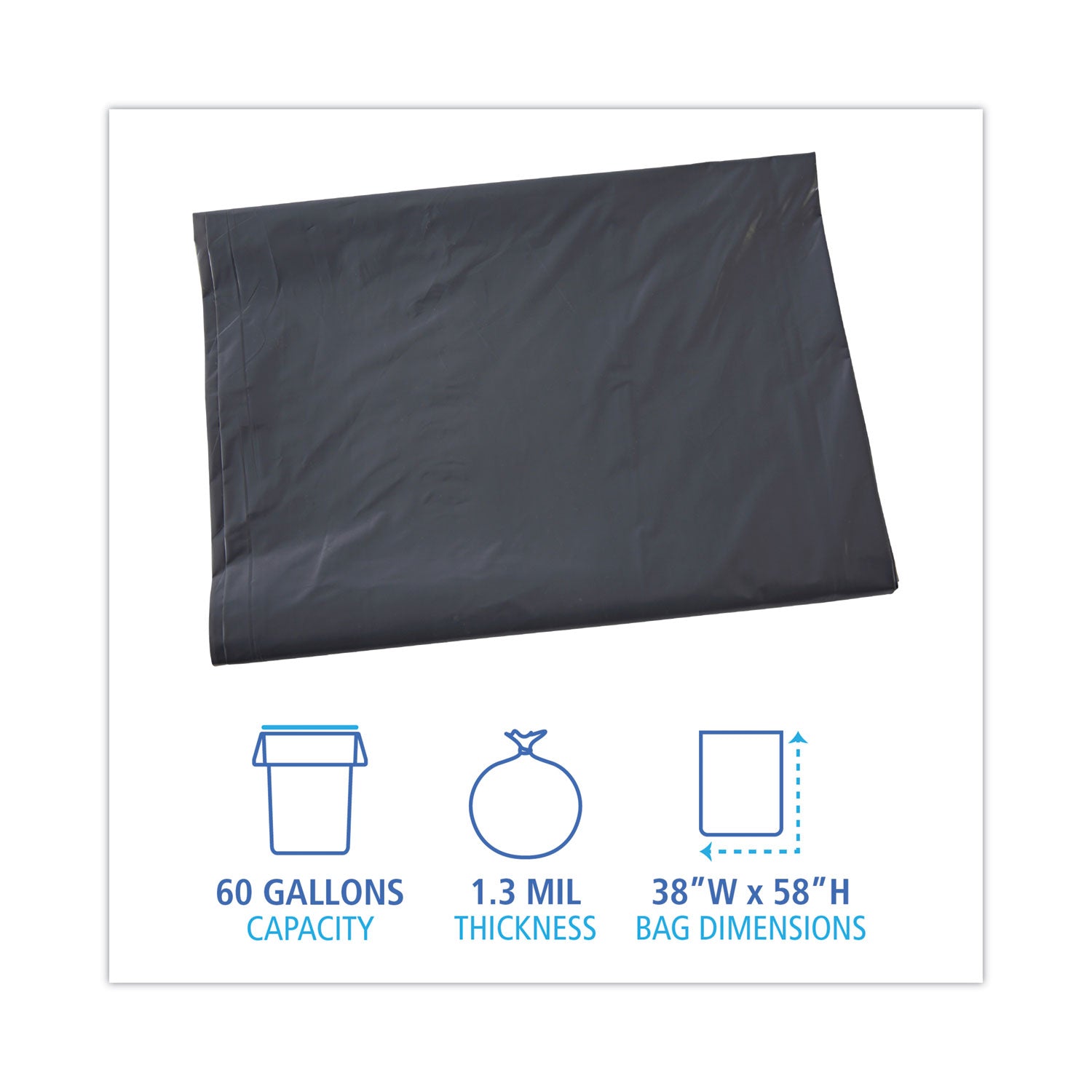 linear-low-density-industrial-can-liners-60-gal-13-mil-38-x-58-gray-100-carton_bwkg3858g - 2
