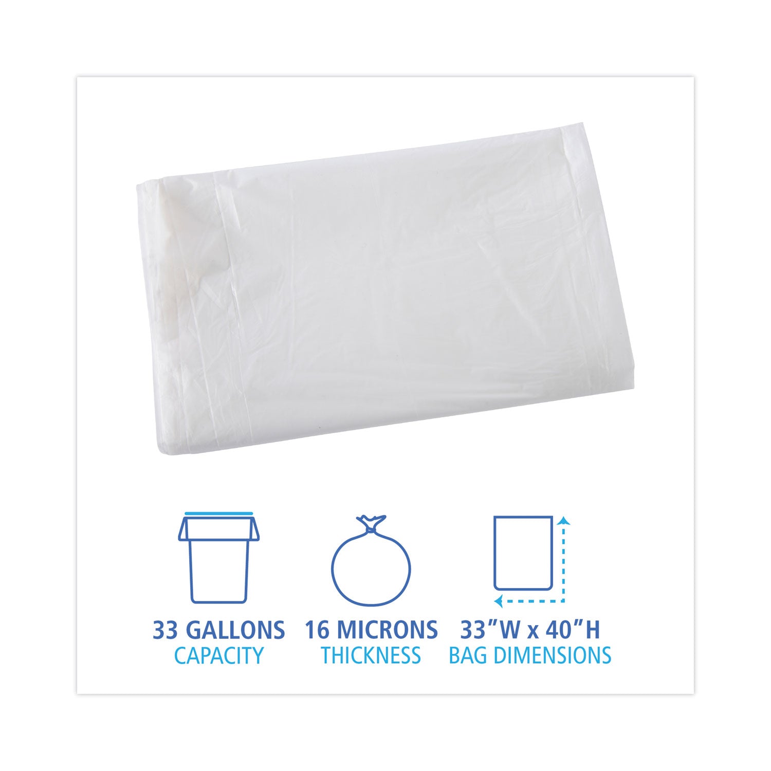 high-density-industrial-can-liners-flat-pack-33-gal-16-mic-33-x-40-natural-200-carton_bwkh3340s - 2