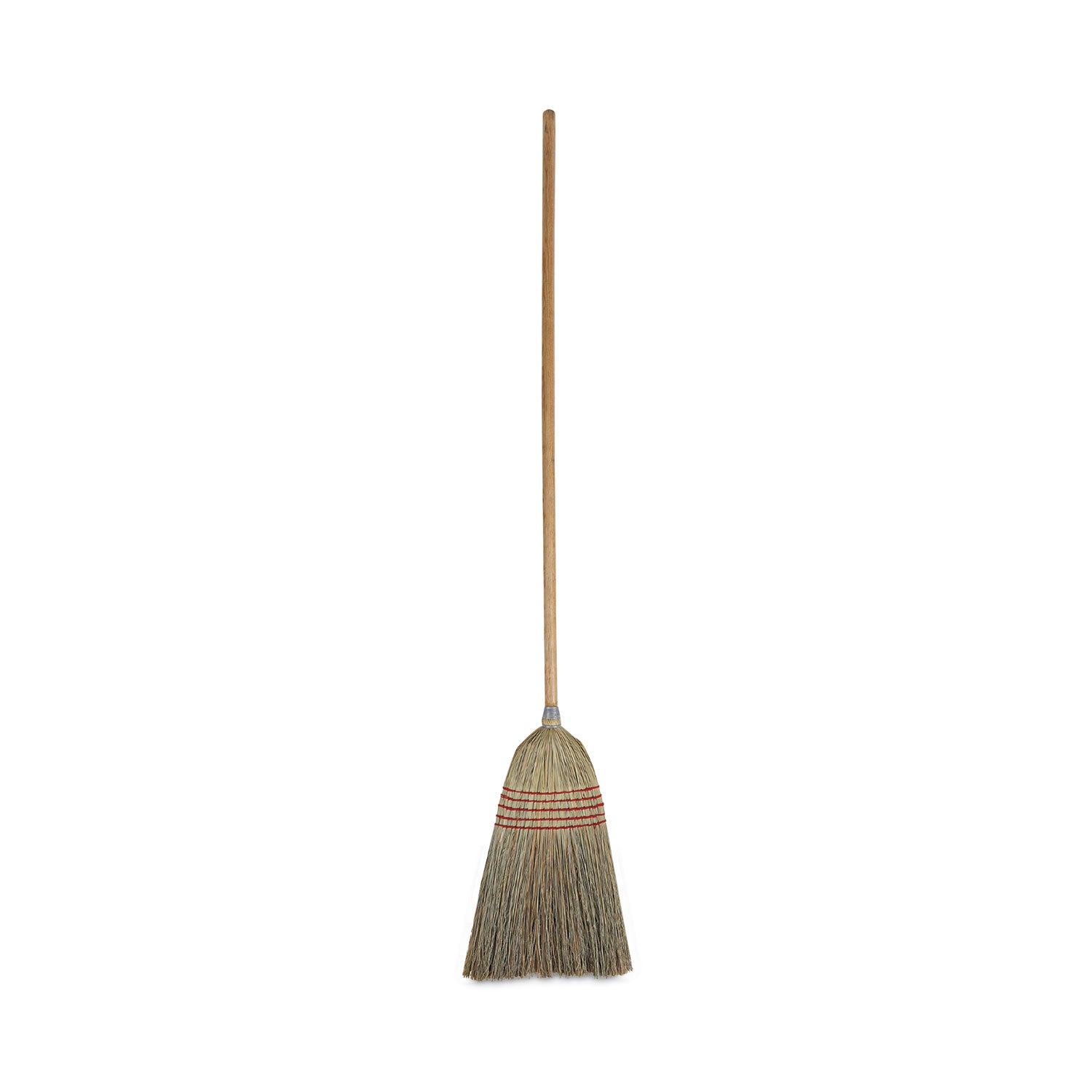 Parlor Broom, Corn Fiber Bristles, 55" Overall Length, Natural -
