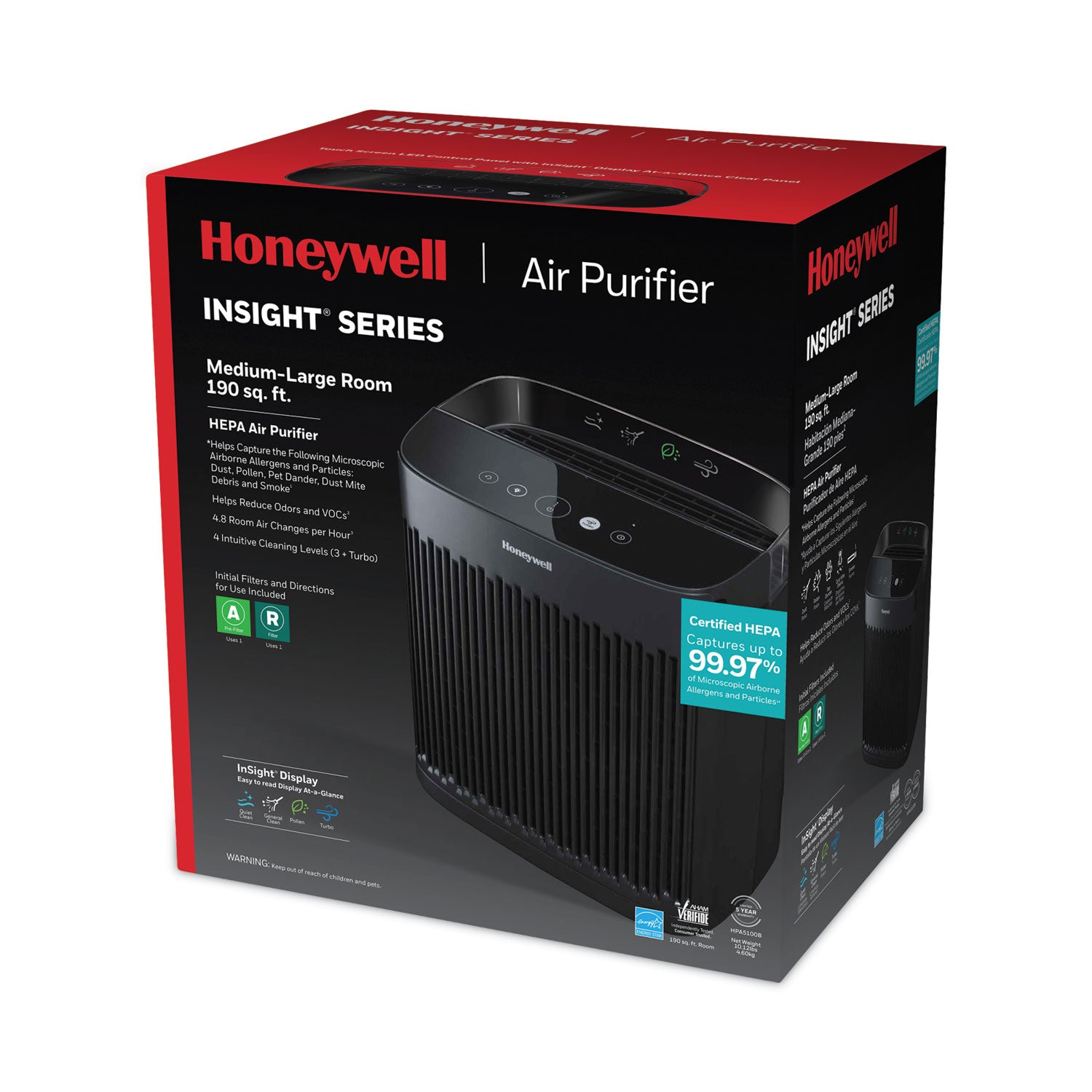 insight-hepa-air-purifier-hpa5100b-190-sq-ft-room-capacity-black_hwlhpa5100b - 2