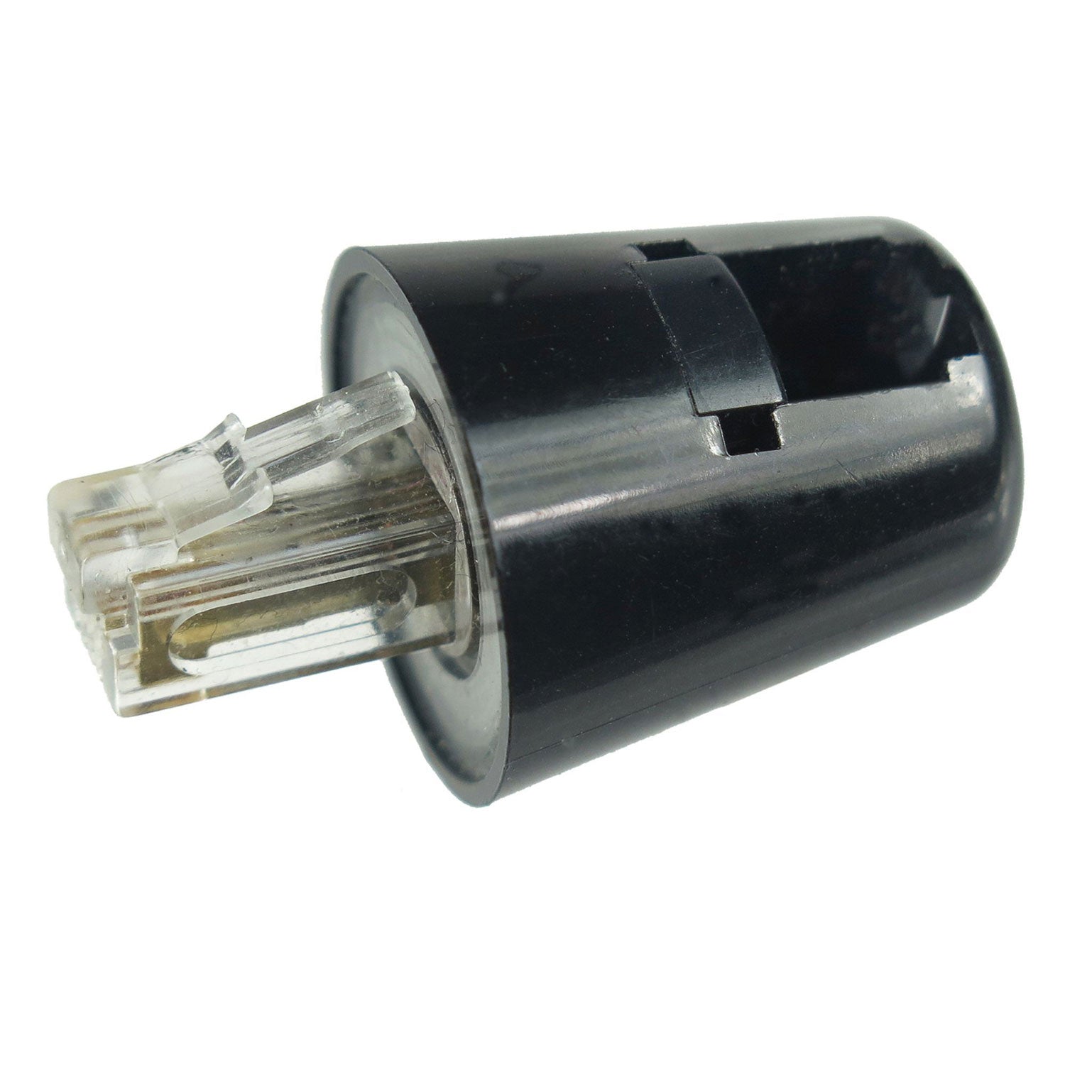 Twisstop Detangler with Coiled, 25-Foot Phone Cord, Black -
