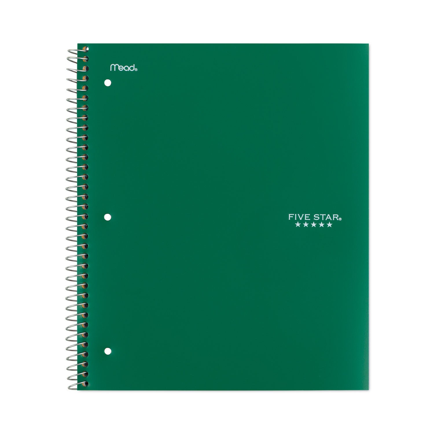 Wirebound Notebook with Two Pockets, 1-Subject, Medium/College Rule, Randomly Assorted Cover Color, (100) 11 x 8.5 Sheets -