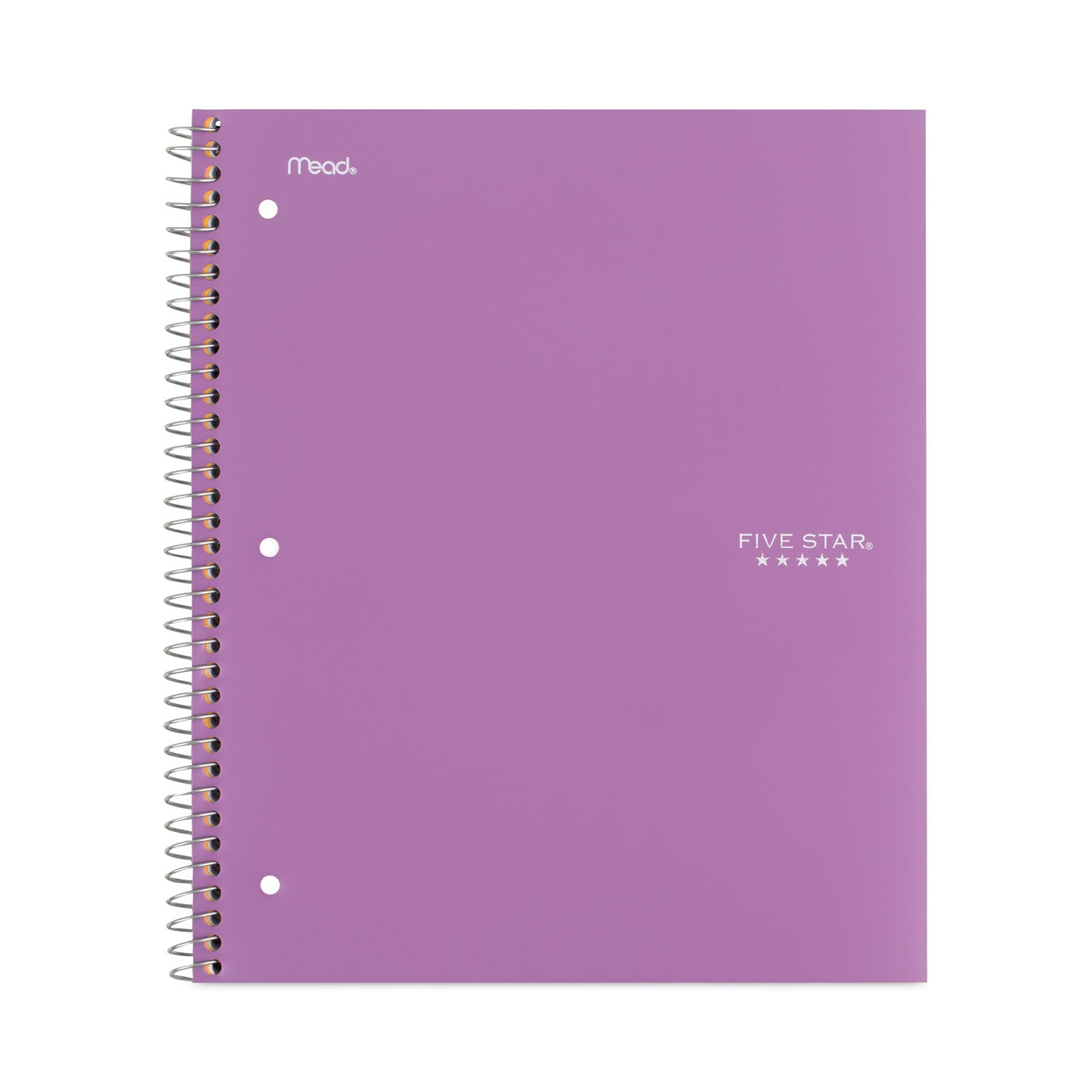 Wirebound Notebook with Four Pockets, 3-Subject, Medium/College Rule, Randomly Assorted Cover Color, (150) 11 x 8.5 Sheets -