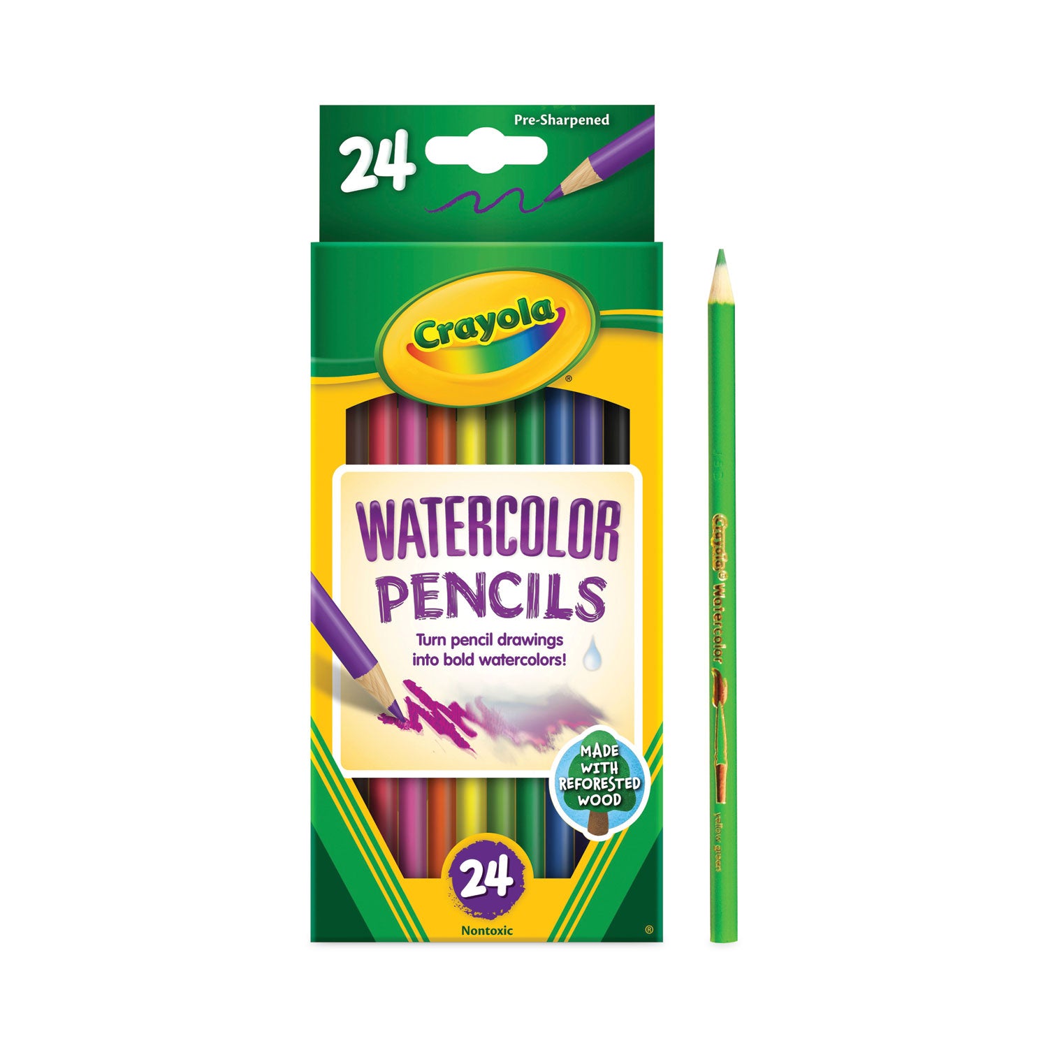 watercolor-pencil-set-33-mm-2b-assorted-lead-and-barrel-colors-24-pack_cyo684304 - 2