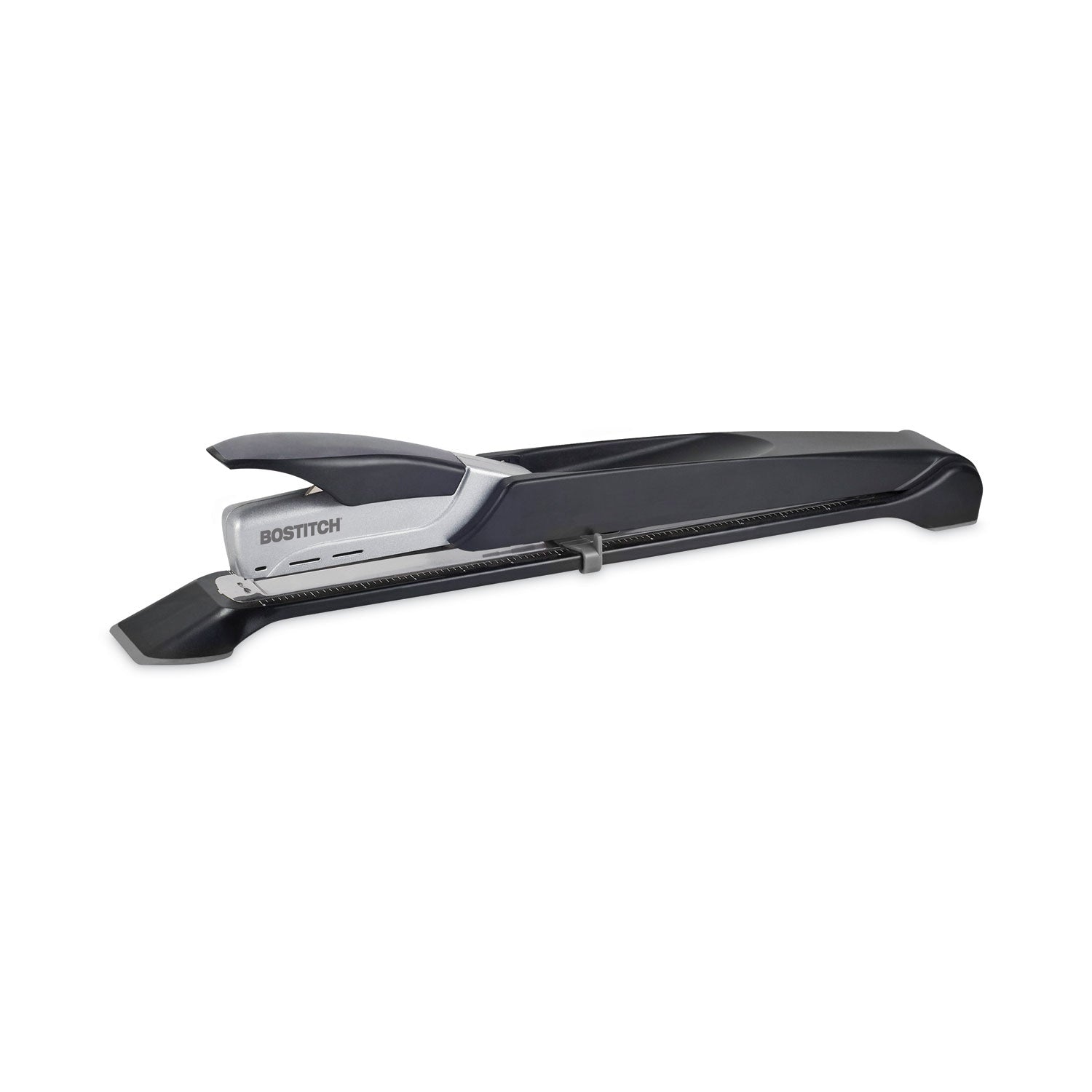 Long Reach Stapler, 25-Sheet Capacity, 12" Throat, Black/Silver -