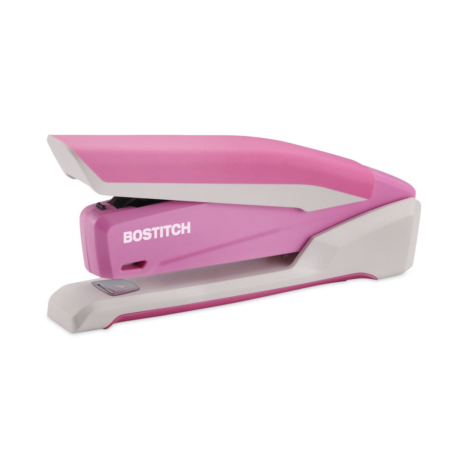 InCourage Spring-Powered Desktop Stapler with Antimicrobial Protection, 20-Sheet Capacity, Pink/Gray -