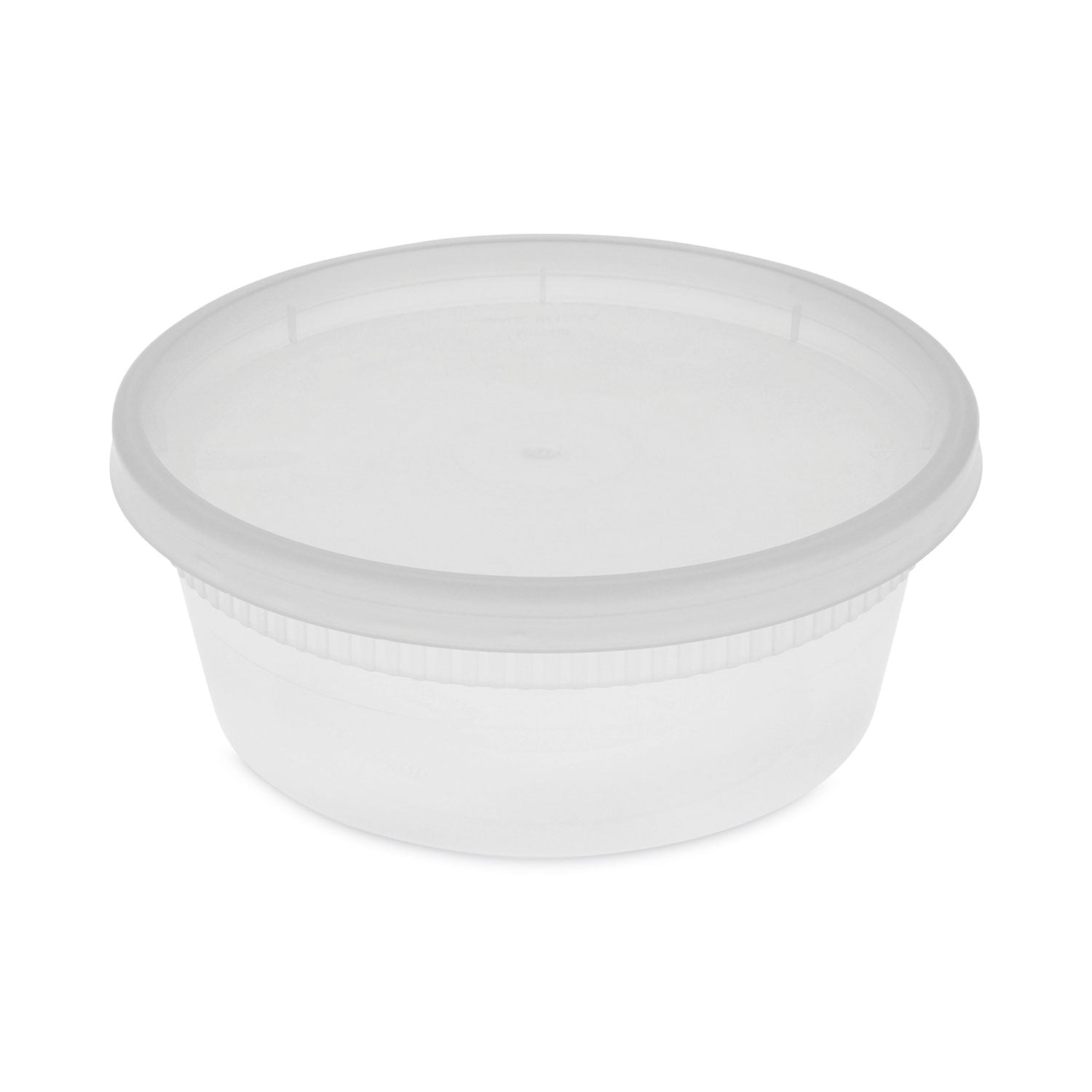 Newspring DELItainer Microwavable Container, 8 oz, 1.13 x 2.8 x 1.33, Clear, Plastic, 240/Carton -