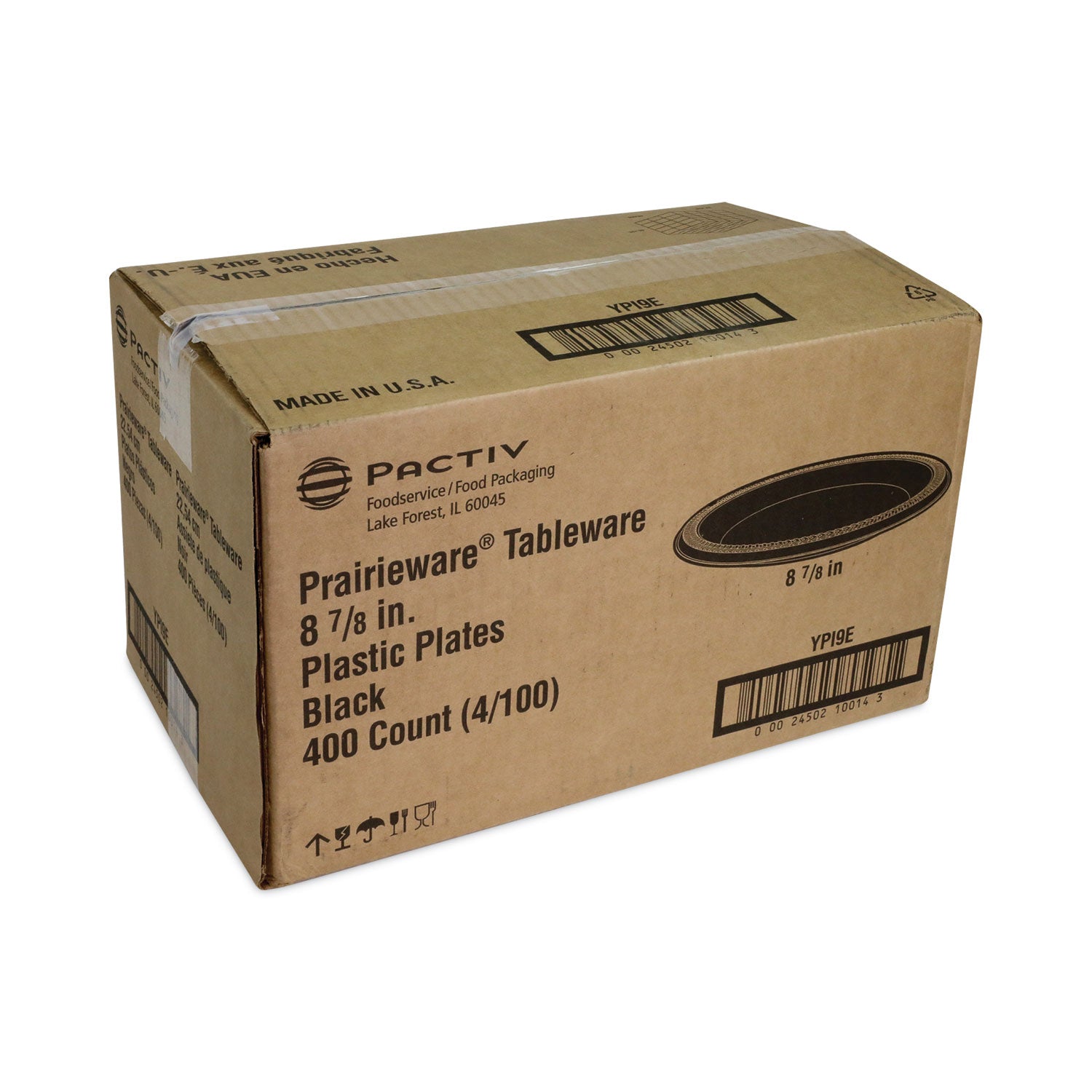 prairieware-impact-plastic-dinnerware-plate-888-dia-black-400-carton_pctypi9e - 2