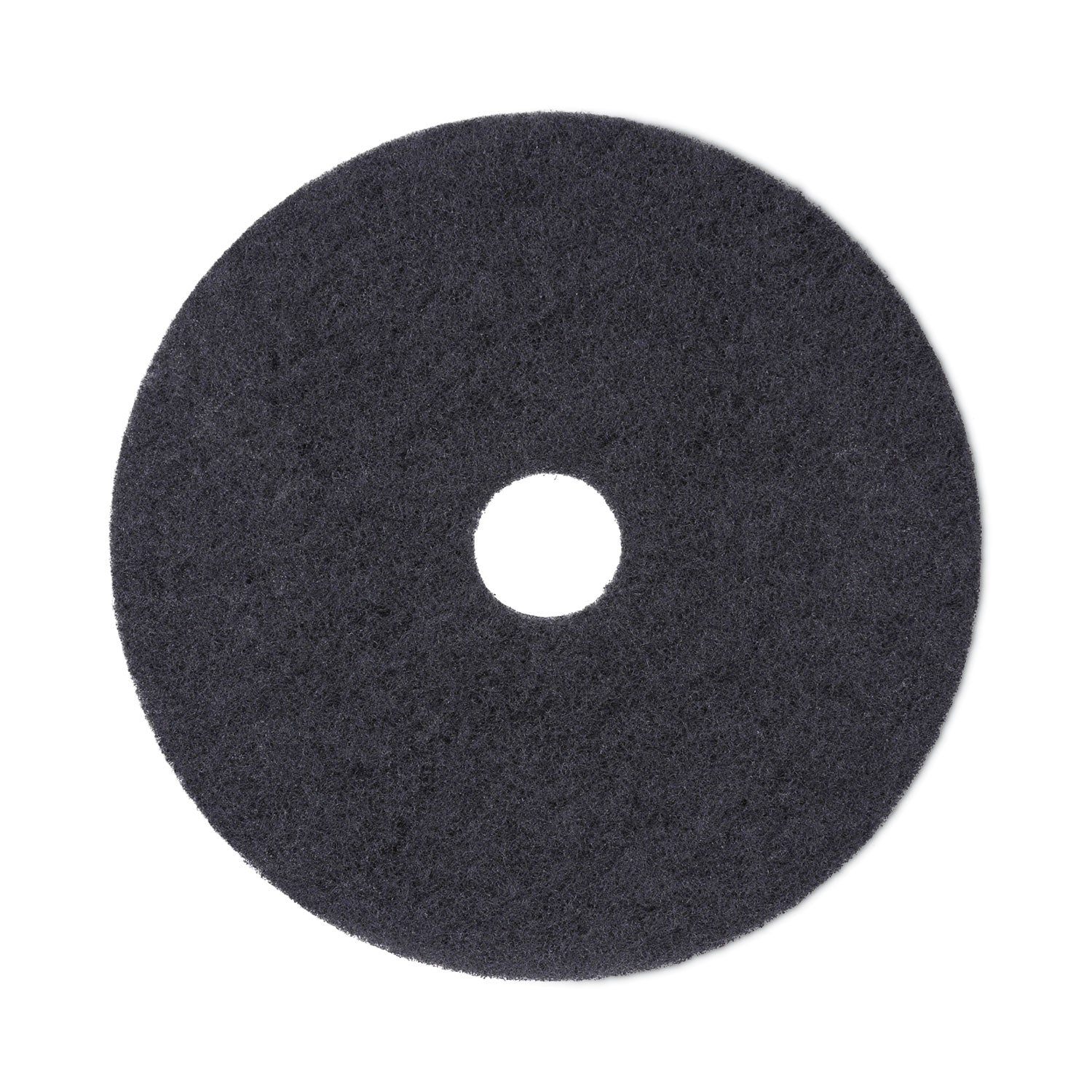 Stripping Floor Pads, 19" Diameter, Black, 5/Carton -