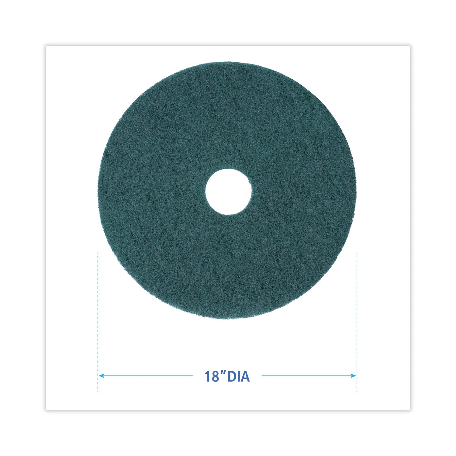 heavy-duty-scrubbing-floor-pads-18-diameter-green-5-carton_bwk4018gre - 2