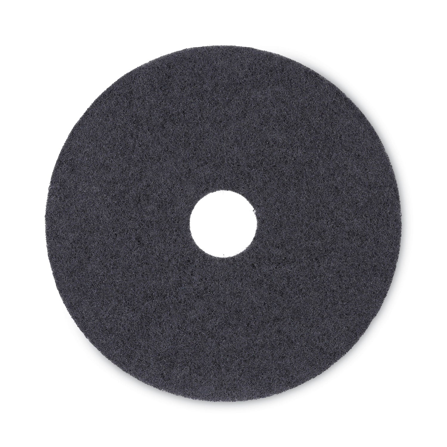 Stripping Floor Pads, 17" Diameter, Black, 5/Carton -