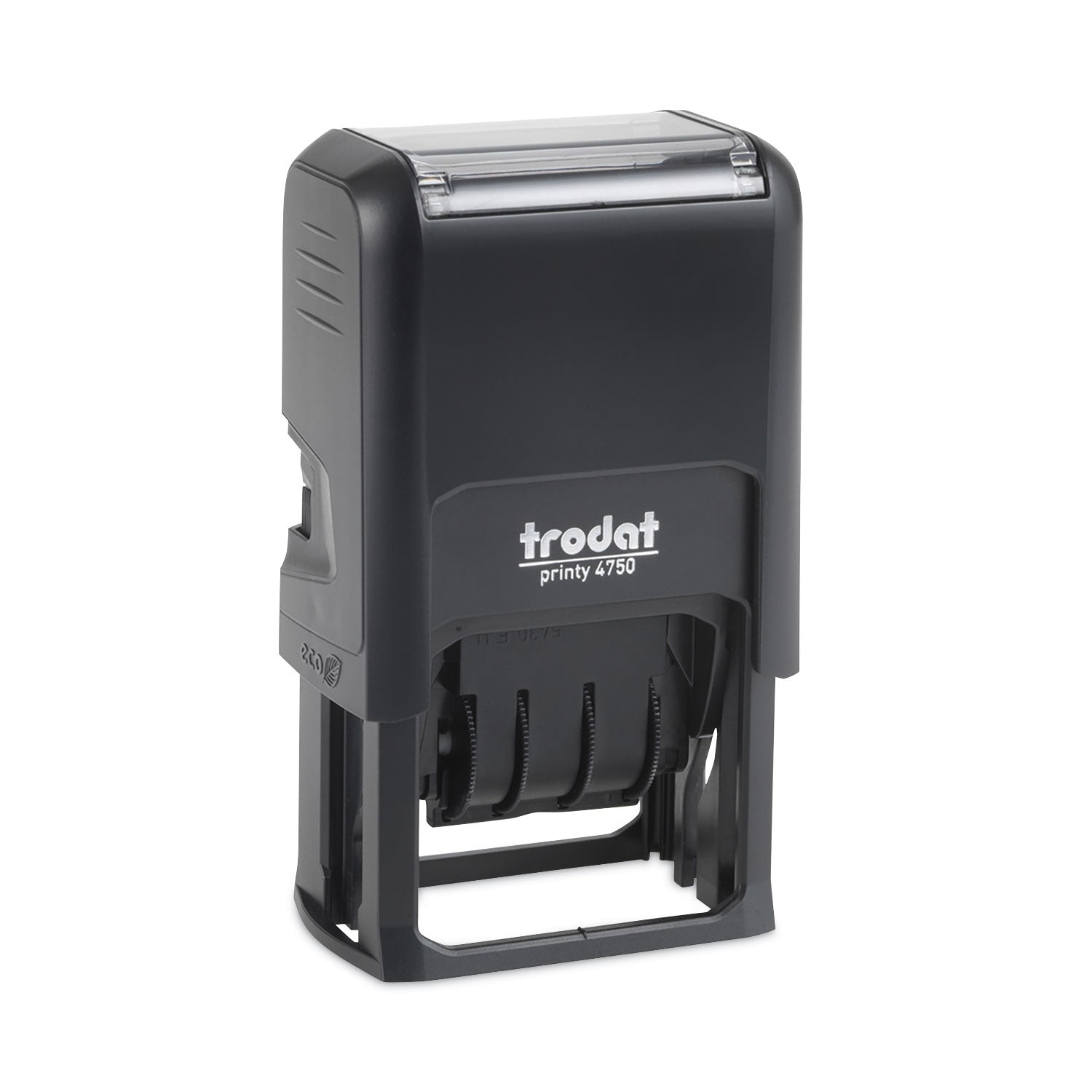 Printy Economy Date Stamp, Self-Inking, 1.63" x 1", Blue/Red -