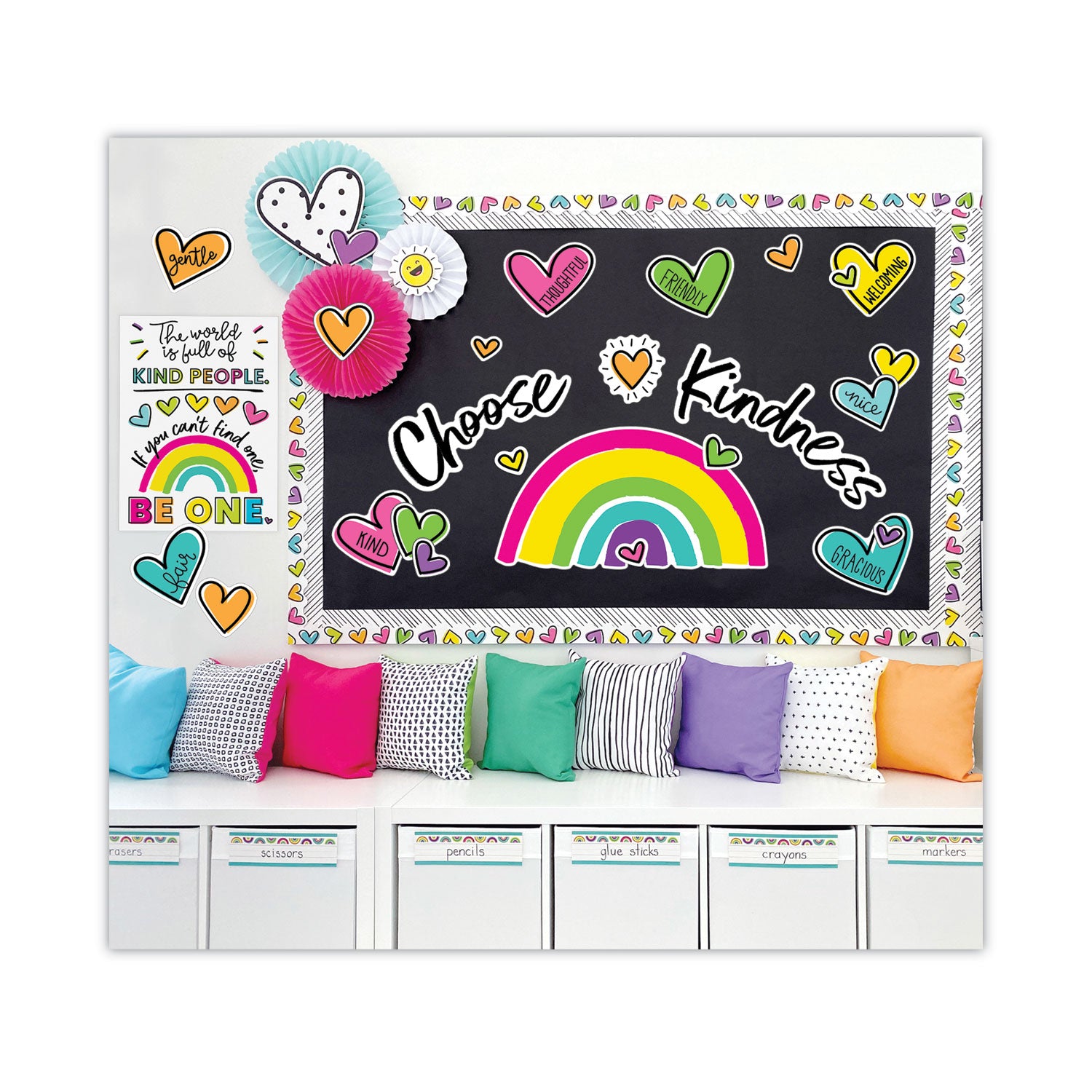 motivational-bulletin-board-set-kind-vibes-75-pieces_cdp110524 - 2