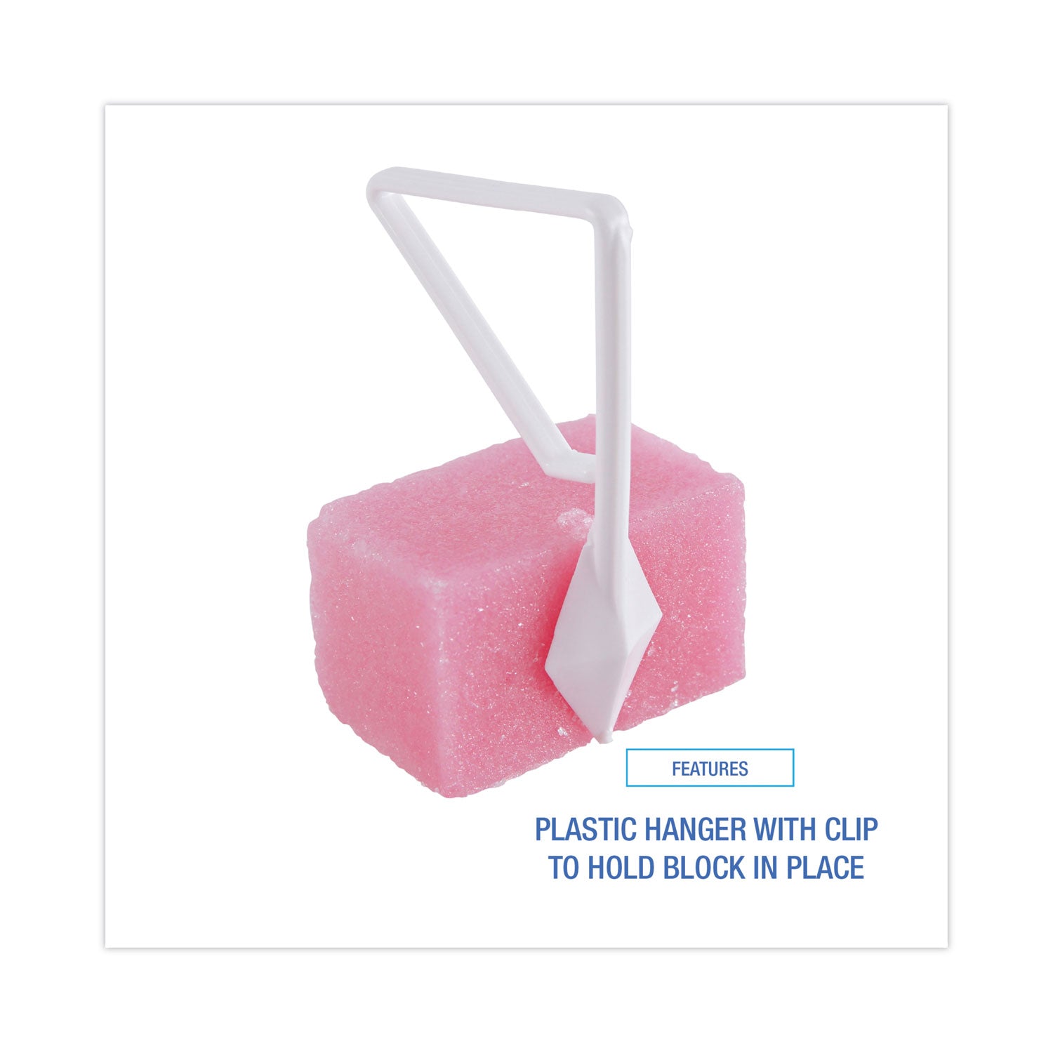 Toilet Bowl Para Deodorizer Block, Cherry Scent, 4 oz, Pink, 144/Carton -