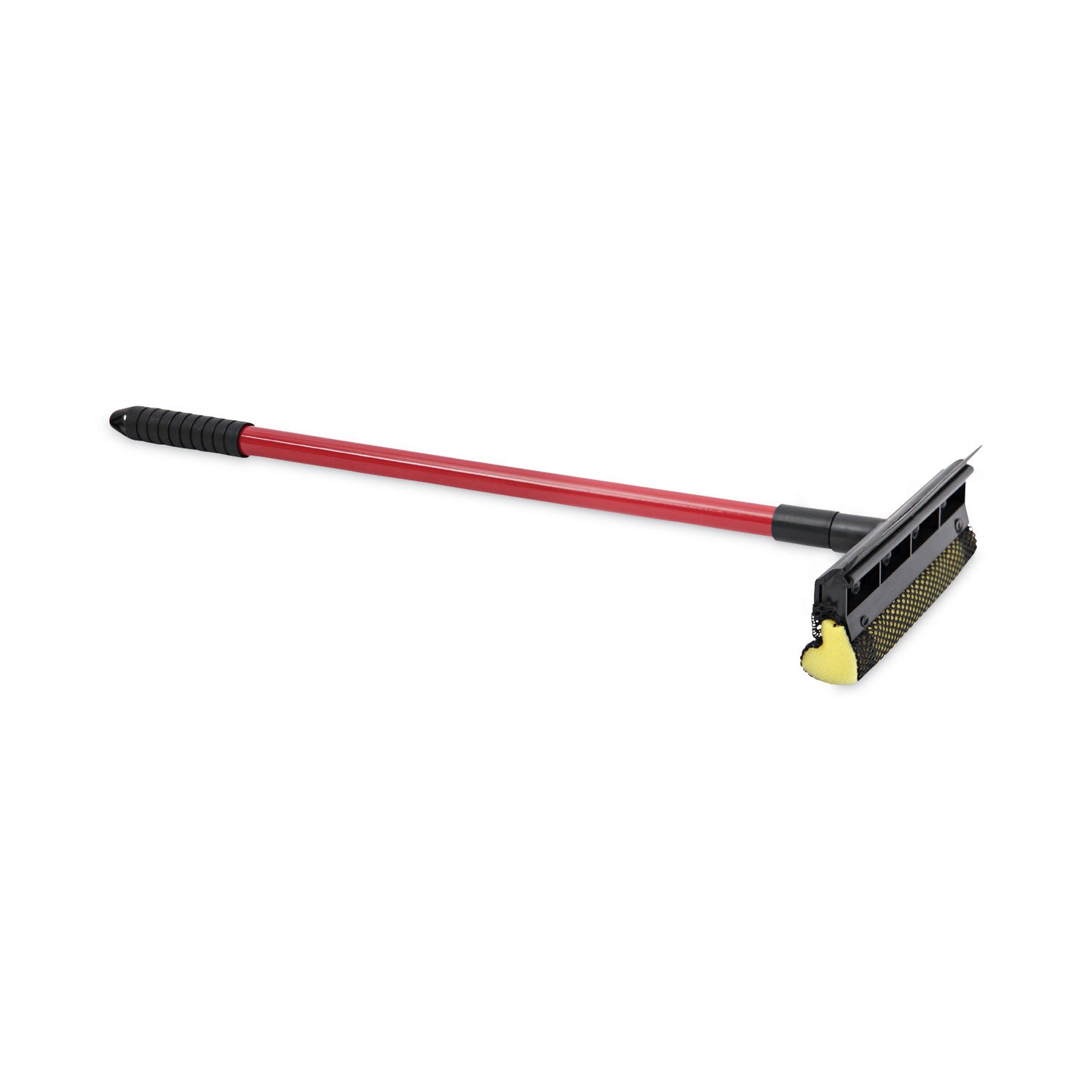 General-Duty Squeegee, 8" Wide Blade, Black/Red, 21" Handle -