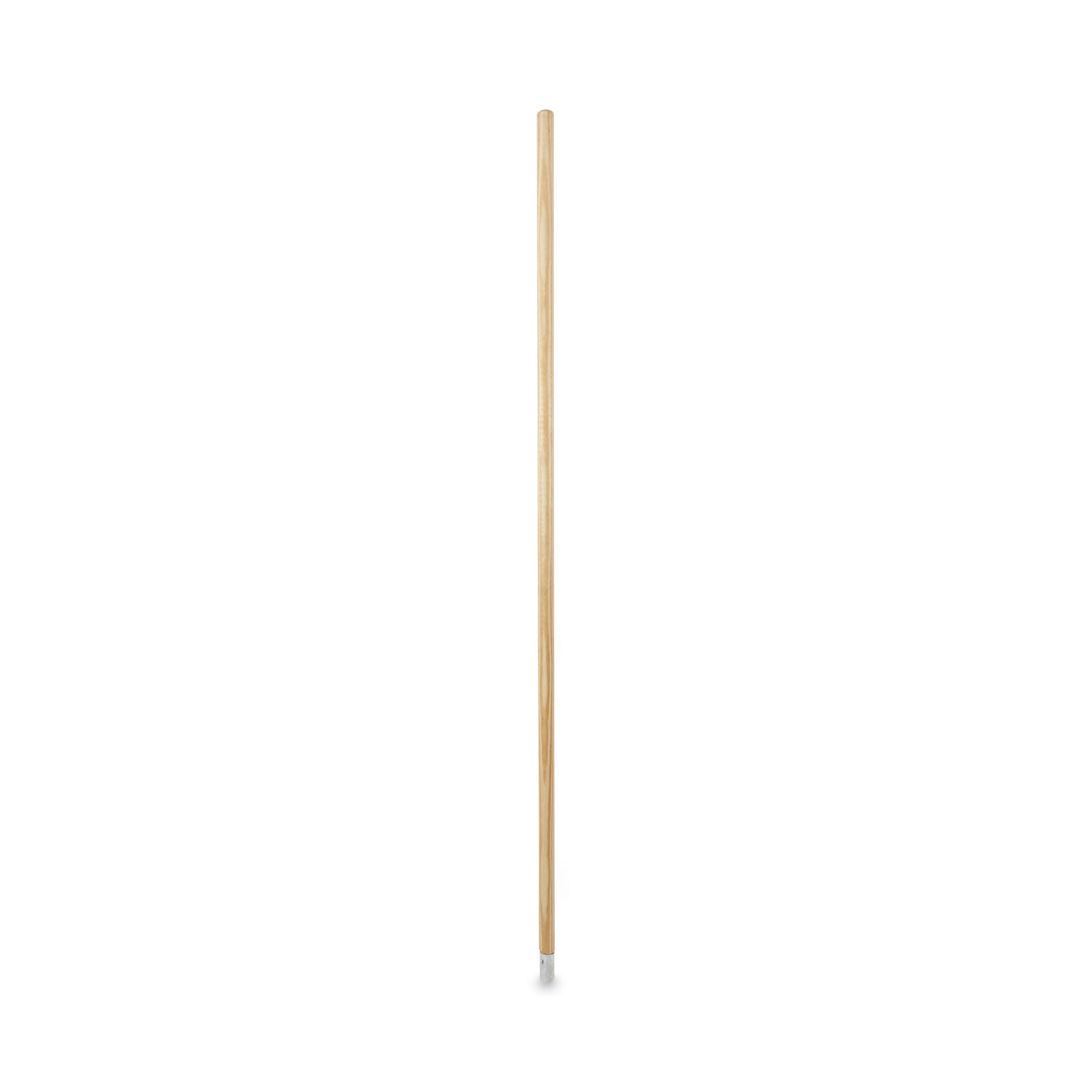 Lie-Flat Screw-In Mop Handle, Lacquered Wood, 1.13" dia x 54", Natural -