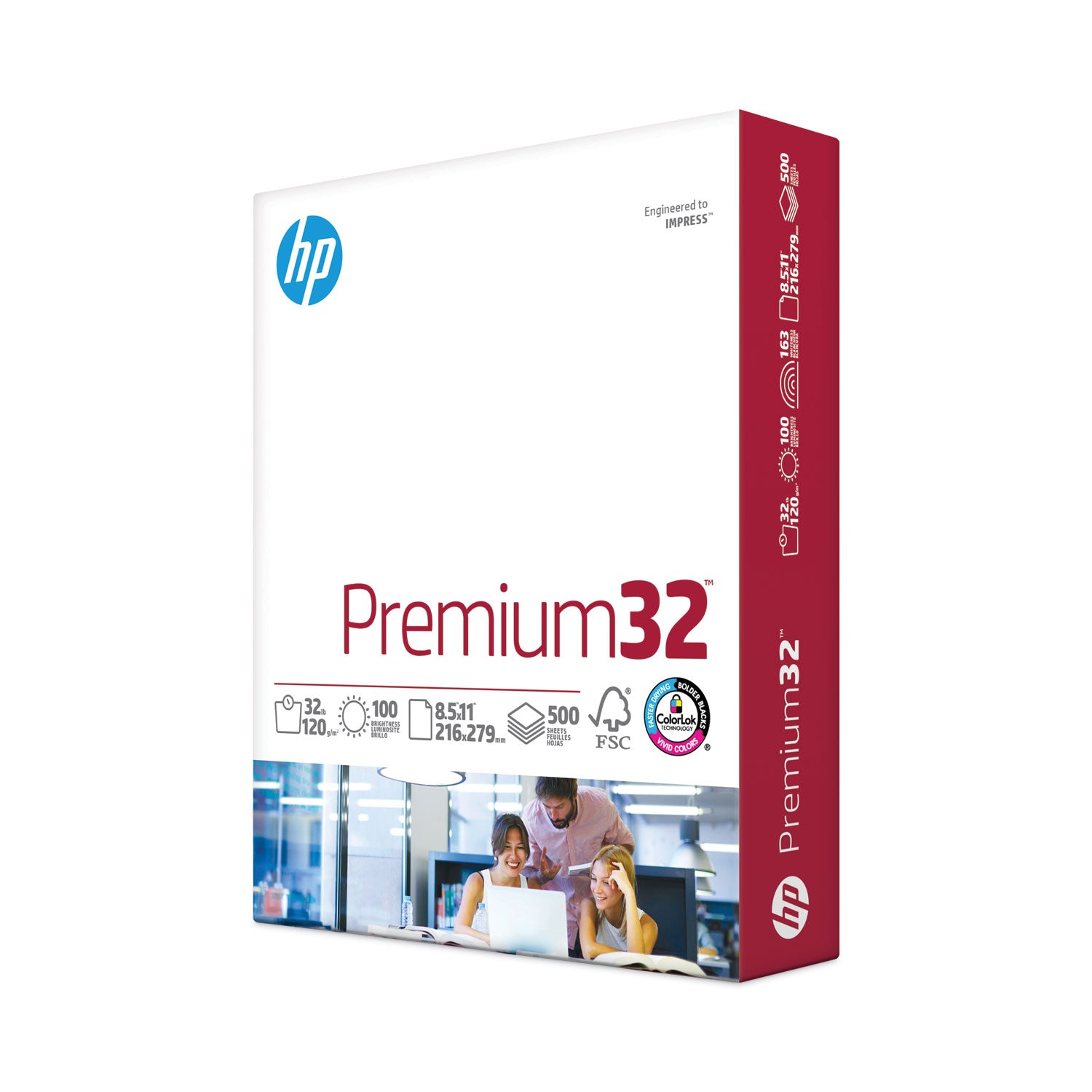 Premium Choice LaserJet Paper, 100 Bright, 32 lb Bond Weight, 8.5 x 11, Ultra White, 500/Ream -