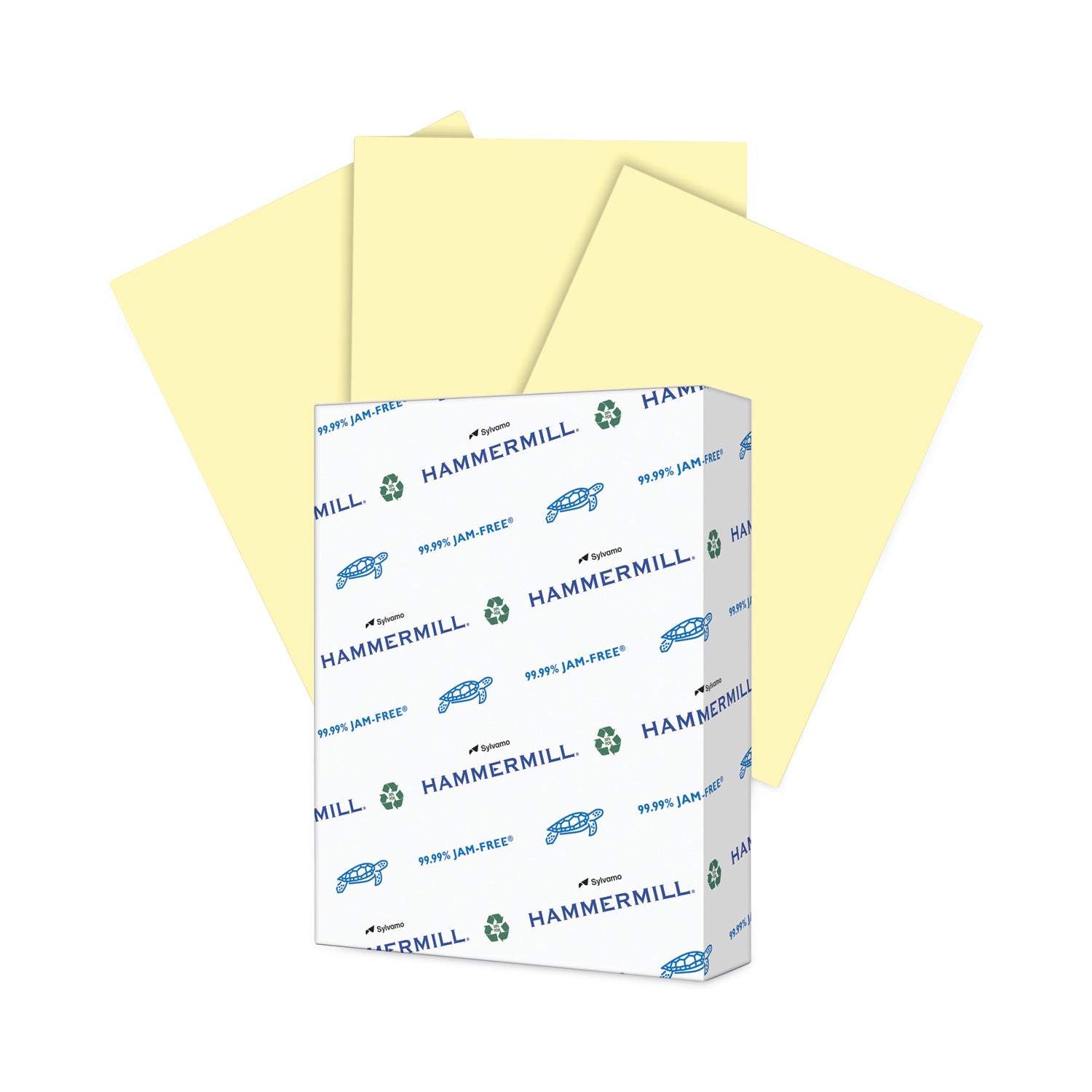 Colors Print Paper, 20 lb Bond Weight, 8.5 x 11, Canary, 500/Ream -