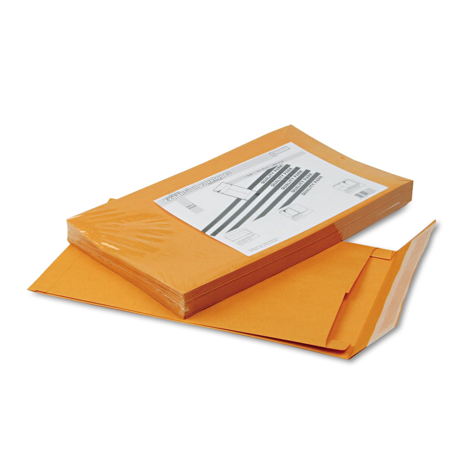 Redi-Strip Kraft Expansion Envelope, #15, Square Flap, Redi-Strip Adhesive Closure, 10 x 15, Brown Kraft, 25/Pack -