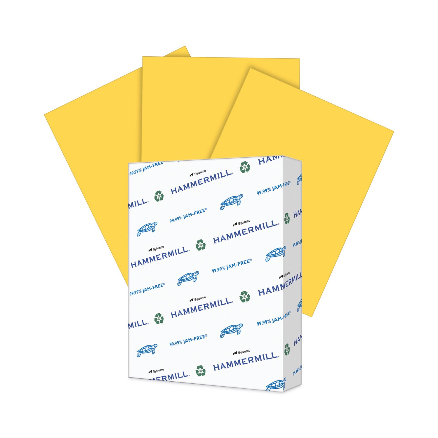 Colors Print Paper, 20 lb Bond Weight, 8.5 x 11, Goldenrod, 500/Ream -