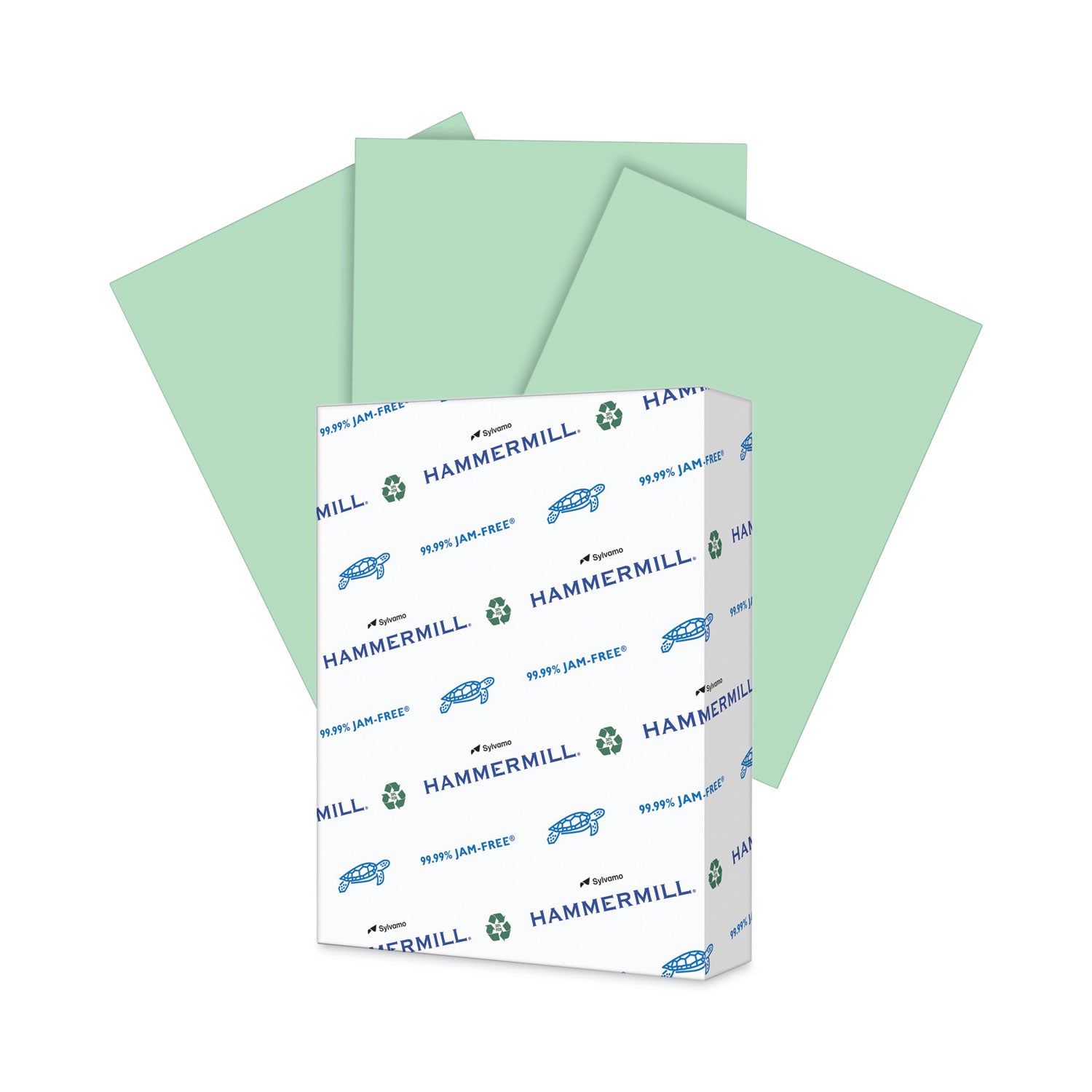 Colors Print Paper, 20 lb Bond Weight, 8.5 x 11, Green, 500/Ream -
