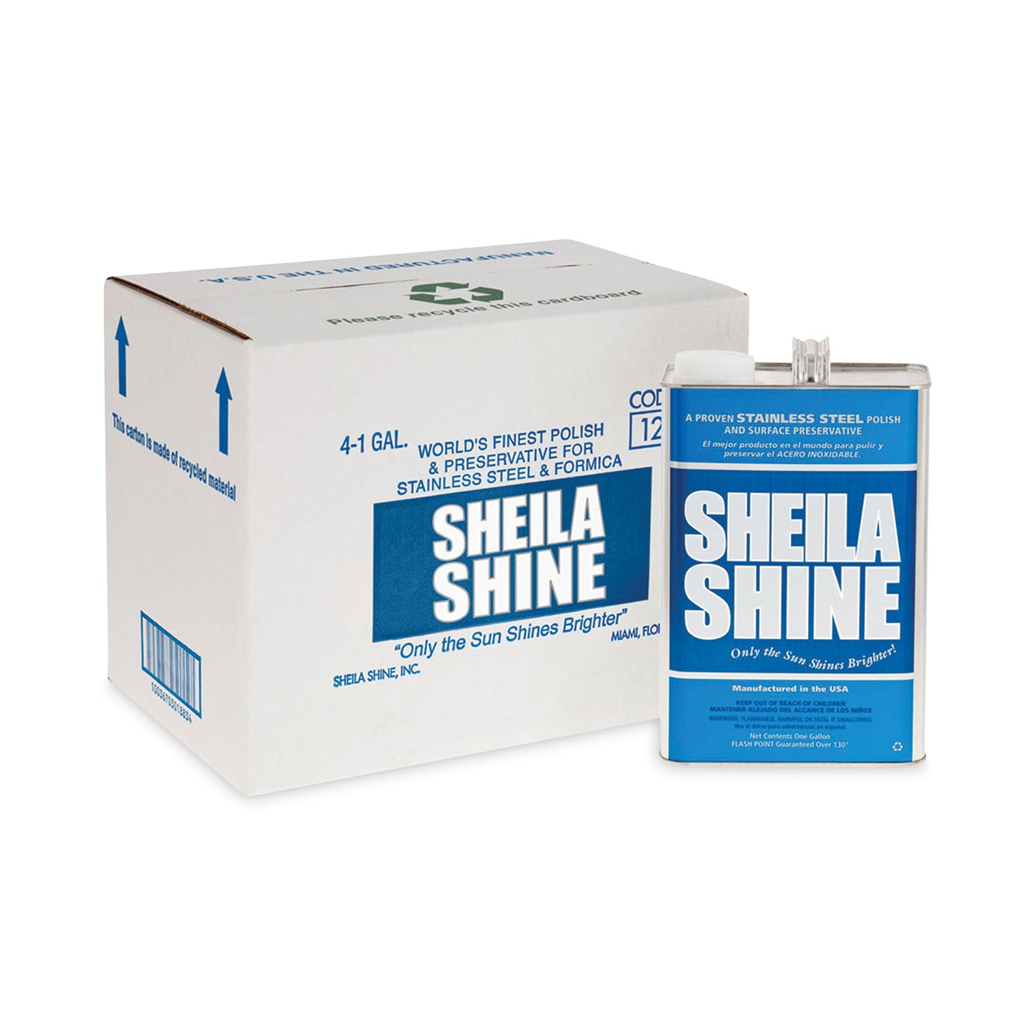 Stainless Steel Cleaner and Polish, 1 gal Can, 4/Carton -