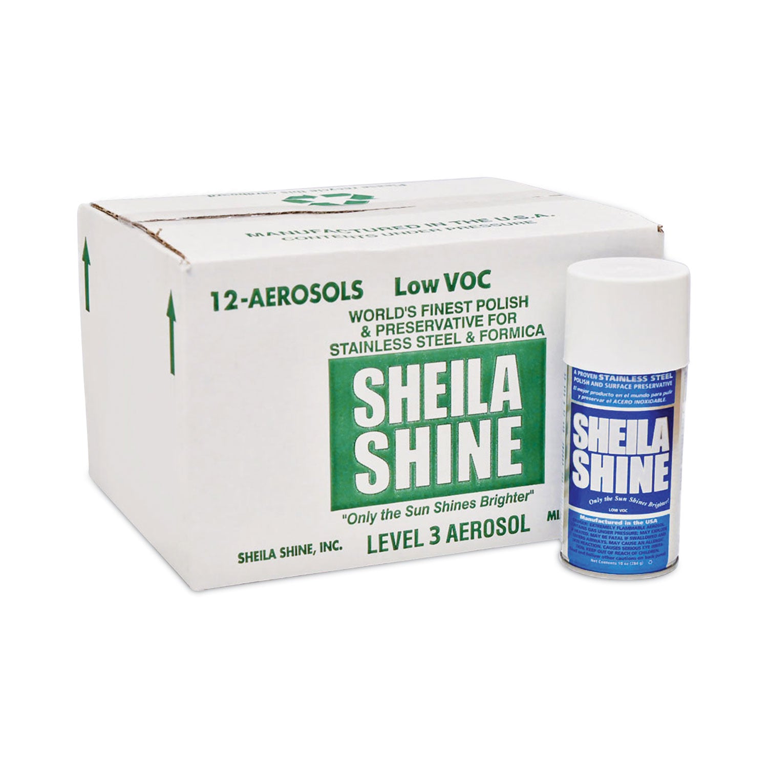 low-voc-stainless-steel-cleaner-and-polish-10-oz-spray-can-12-carton_ssissca10 - 1