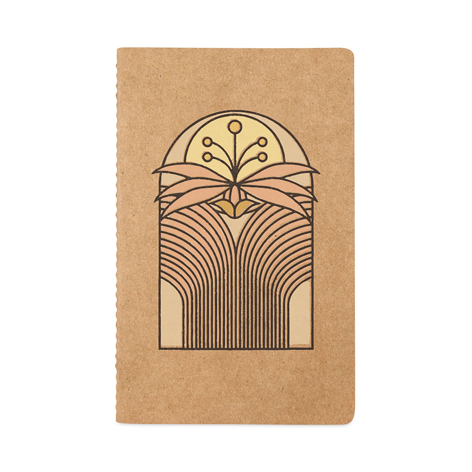 kraft-layflat-softcover-notebook-desert-bloom-artwork-medium-college-rule-desert-sand-multicolor-cover-72-8-x-5-sheets_dnkklc1166kl - 1