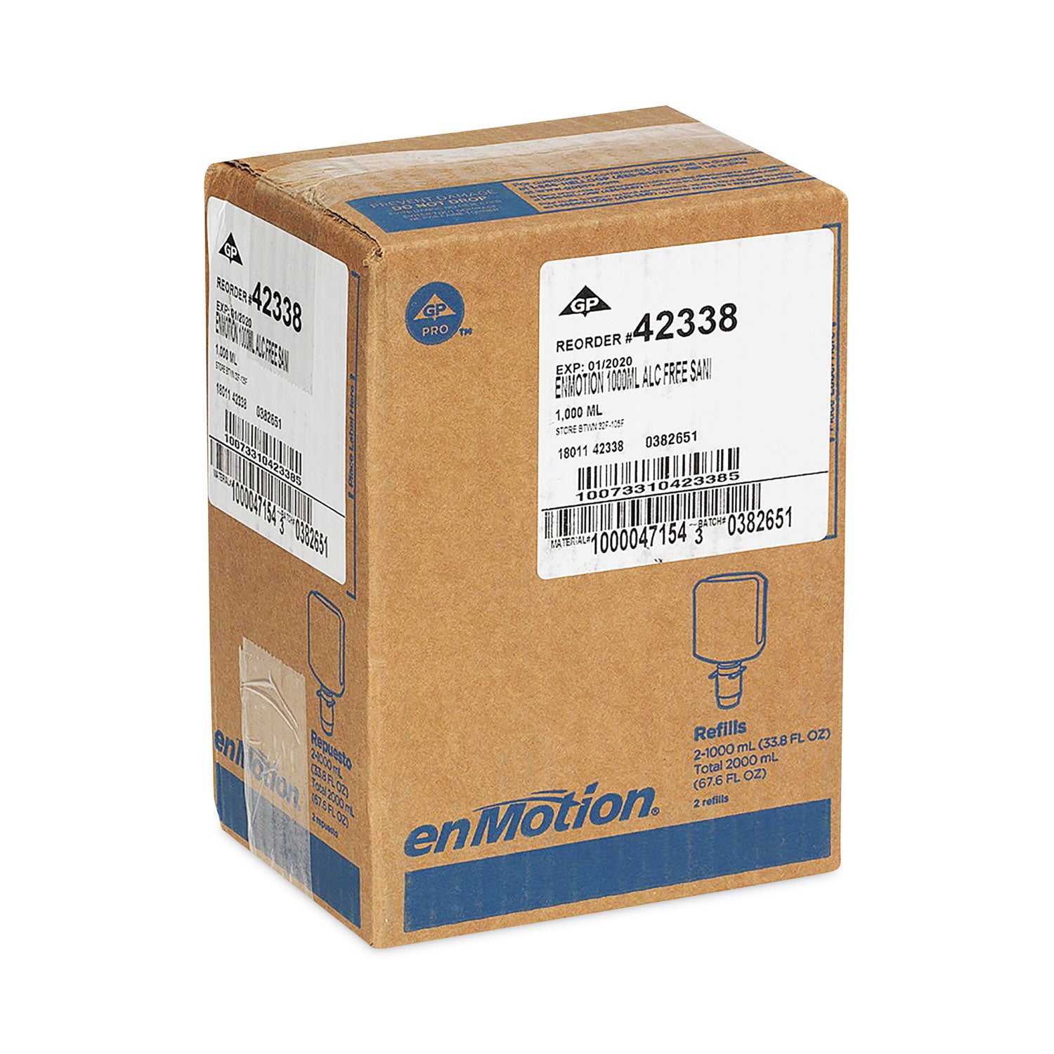 enmotion-gen2-moisturizing-foam-hand-sanitizer-dispenser-refill-1000-ml-bottle-fragrance-free-2-carton_gpc42338 - 2