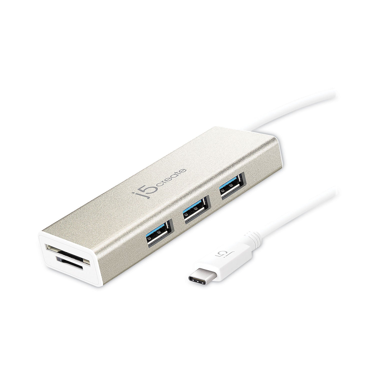 usb-c-hub-with-sd-micro-sd-card-reader-3-ports-silver_jcrjch347 - 1