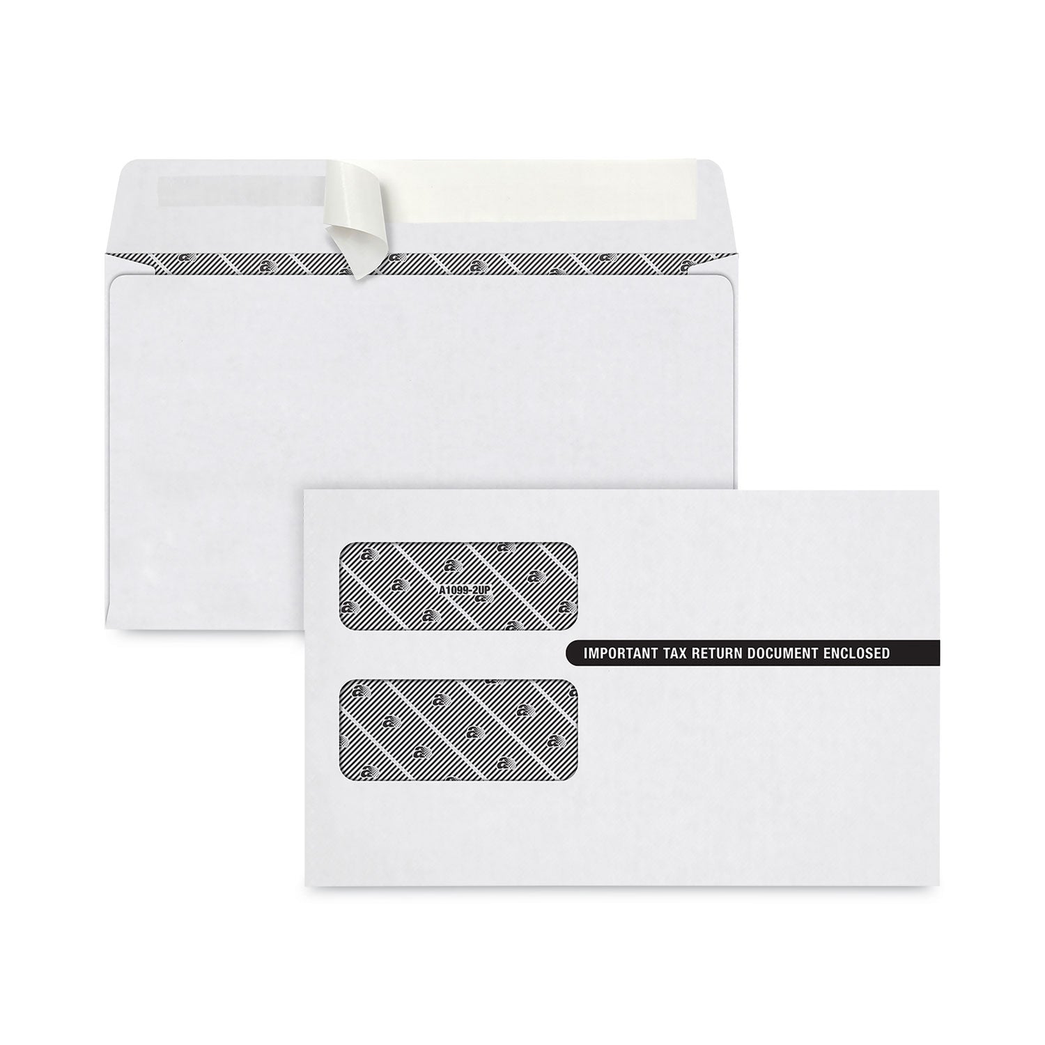 1099-self-seal-security-tinted-double-window-envelope-square-flap-self-adhesive-closure-563-x-95-white-100-pack_top7535ps100 - 1
