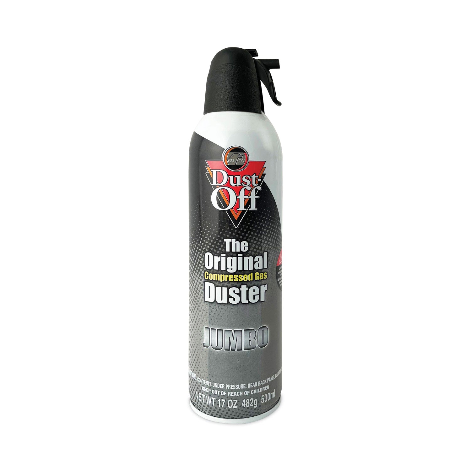 Disposable Compressed Air Duster, 17 oz Can, 2/Pack -