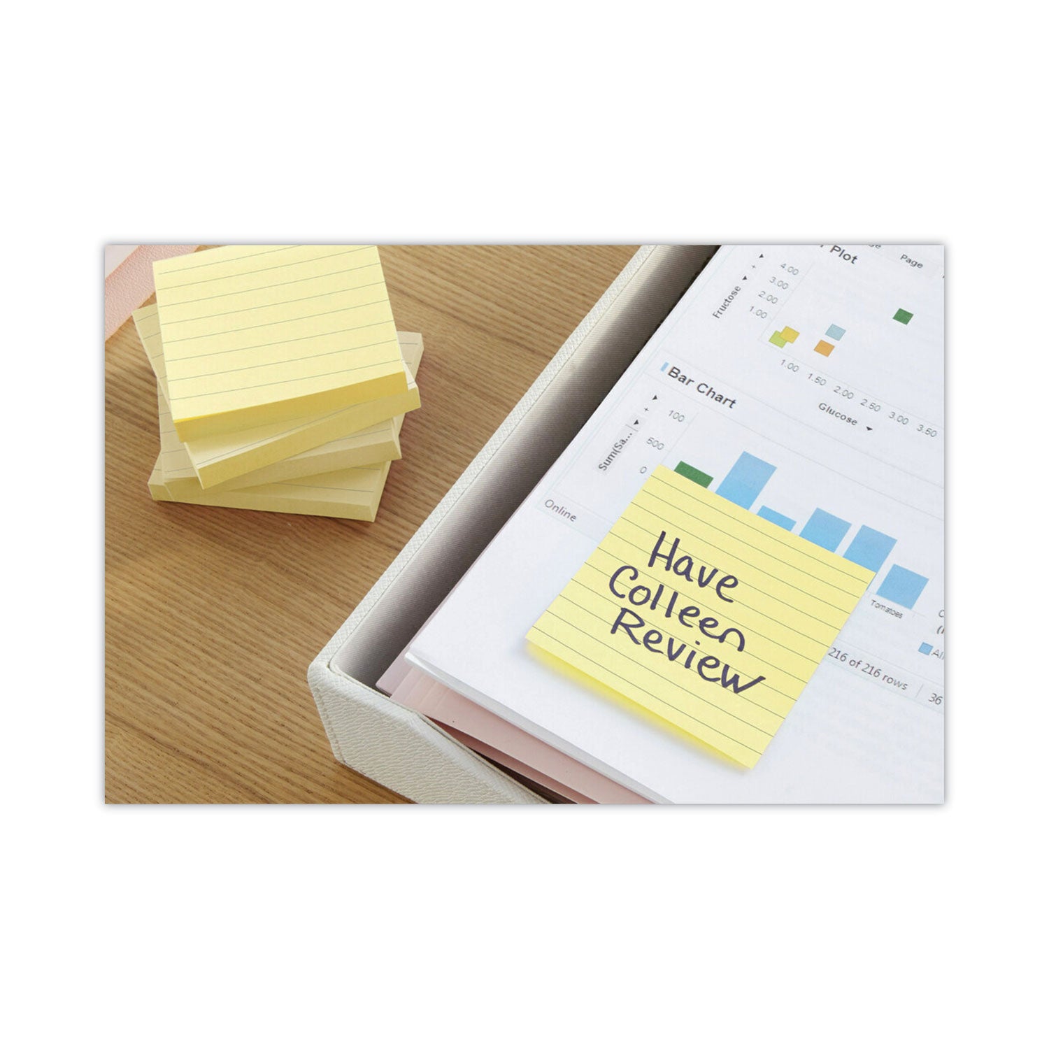 Original Pads in Canary Yellow, Note Ruled, 4" x 4", 300 Sheets/Pad -