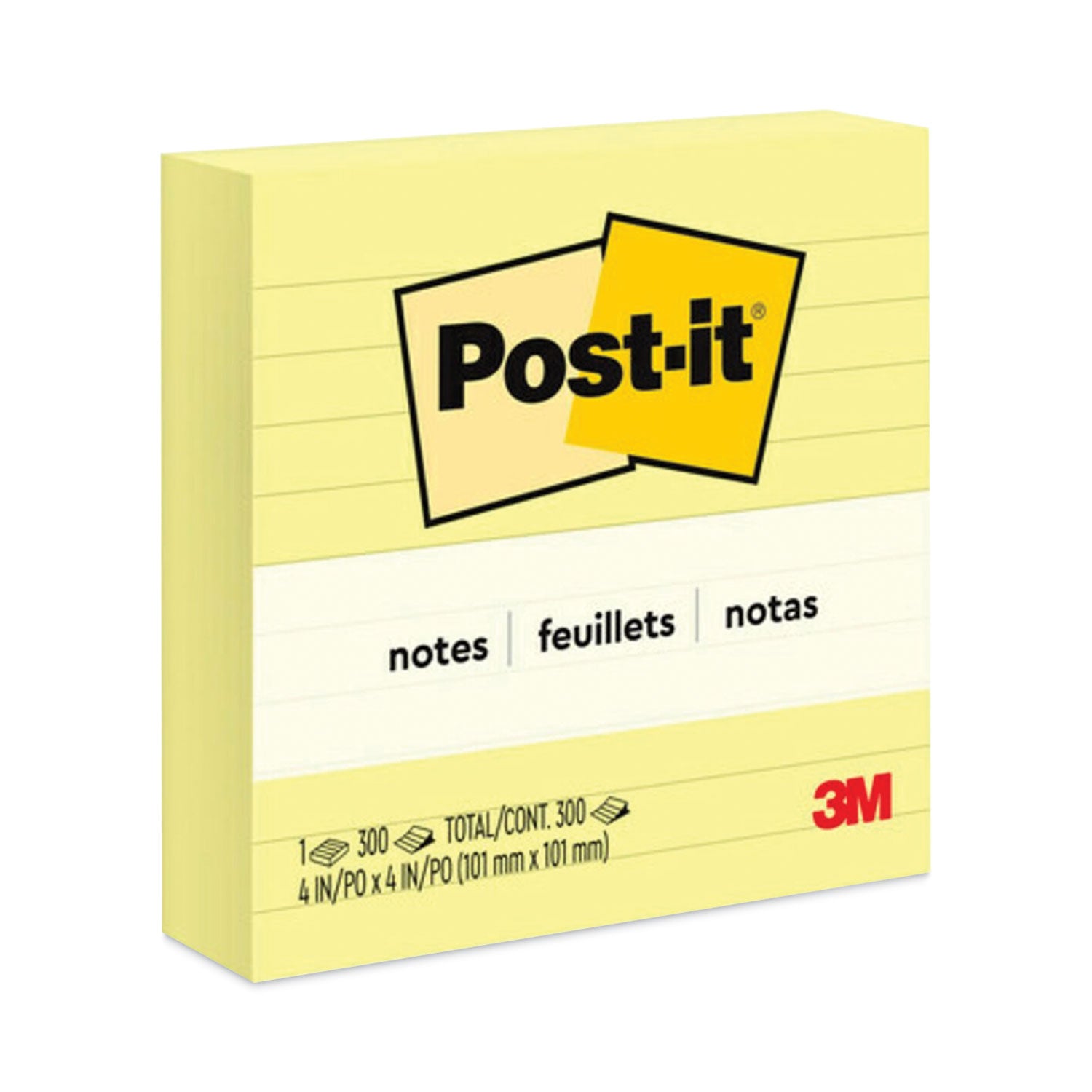 Original Pads in Canary Yellow, Note Ruled, 4" x 4", 300 Sheets/Pad -