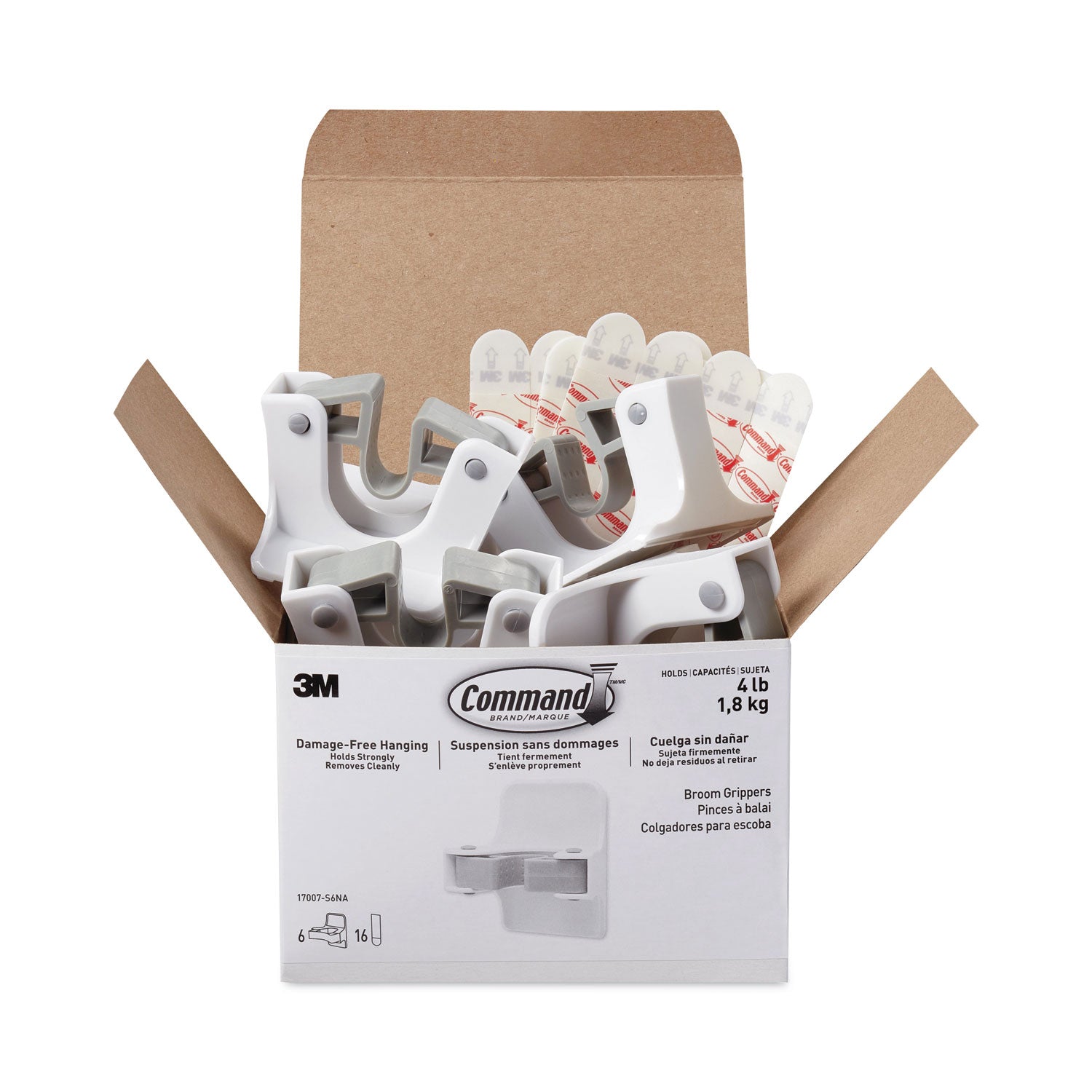 broom-gripper-312w-x-185d-x-334h-white-gray-6-grippers-16-strips-pack_mmm17007s6na - 1