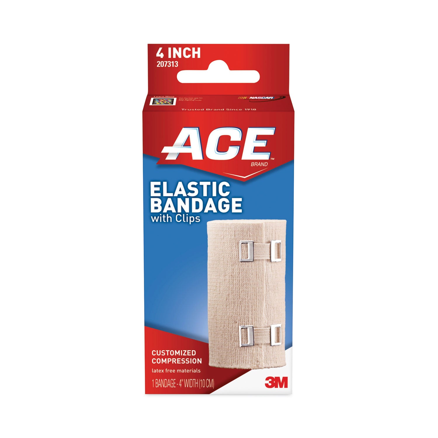 Elastic Bandage with E-Z Clips, 4 x 64 -