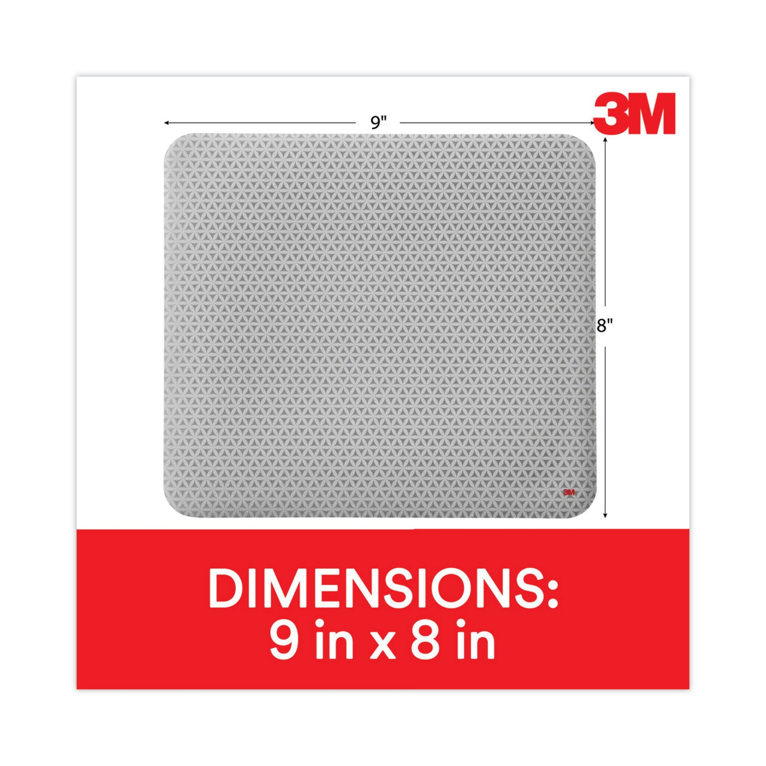 Precise Mouse Pad with Nonskid Back, 9 x 8, Bitmap Design -