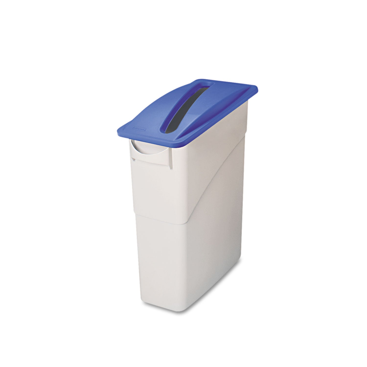 Slim Jim Paper Recycling Top, 20.38w x 11.38d x 2.75h, Dark Blue -