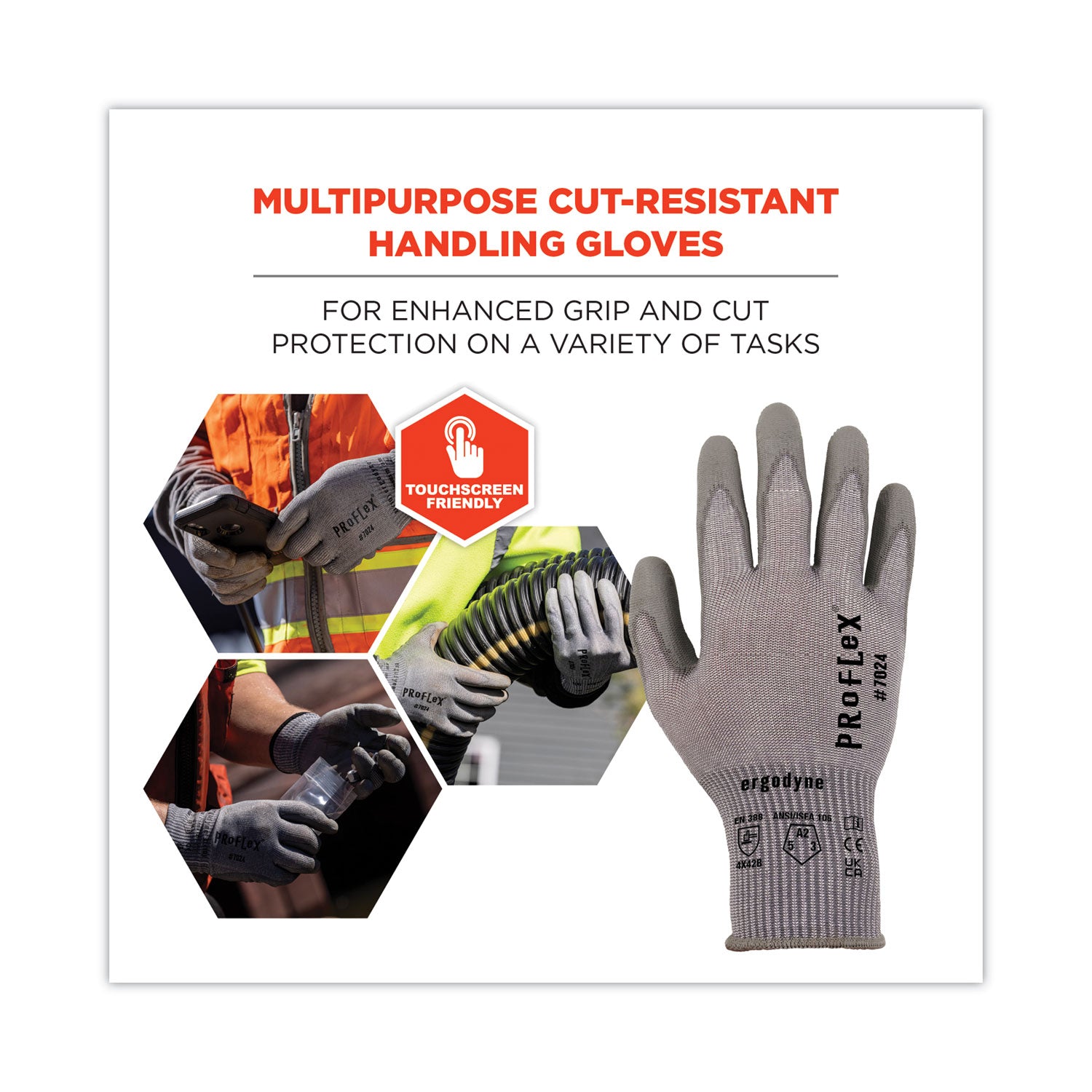 proflex-7024-ansi-a2-pu-coated-cr-gloves-gray-2x-large-pair-ships-in-1-3-business-days_ego10406 - 2