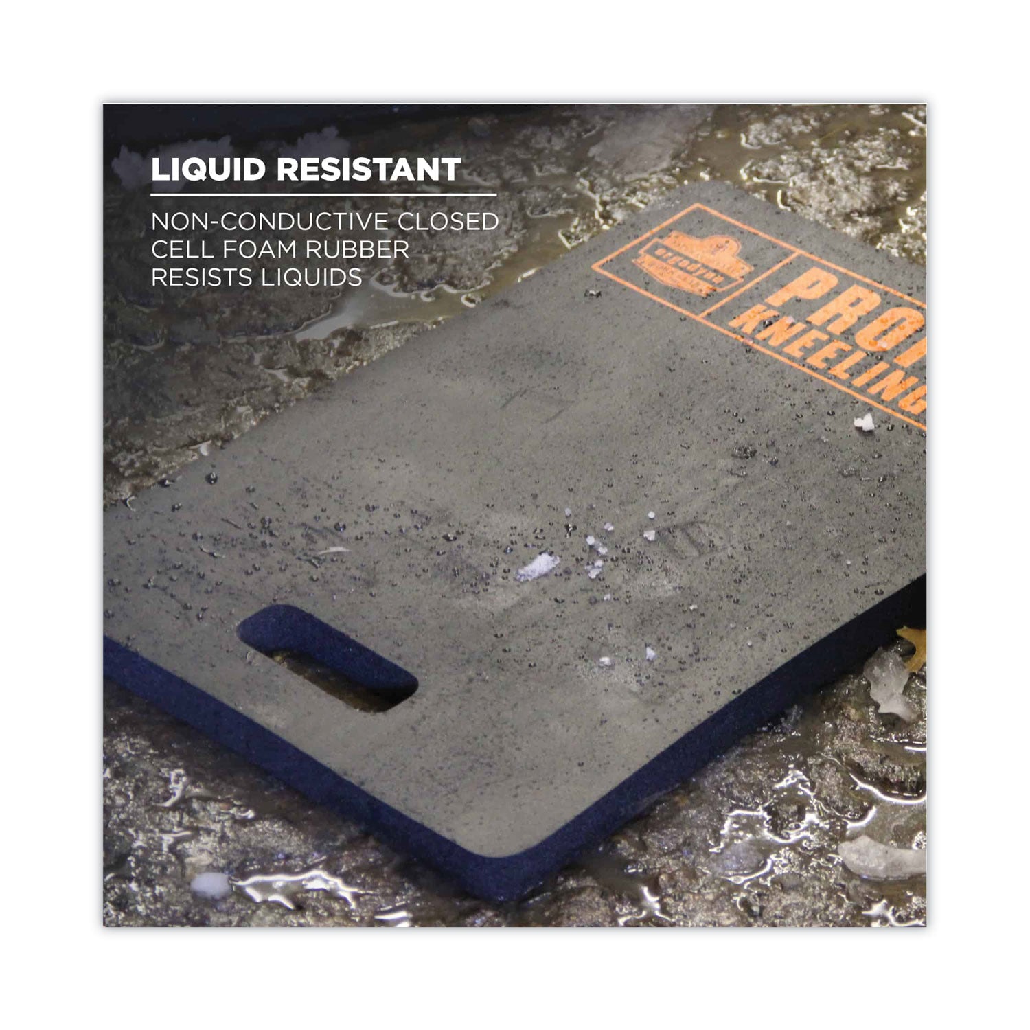 ProFlex 380 Standard Foam Kneeling Pad, 1", Medium, Black, Ships in 1-3 Business Days -